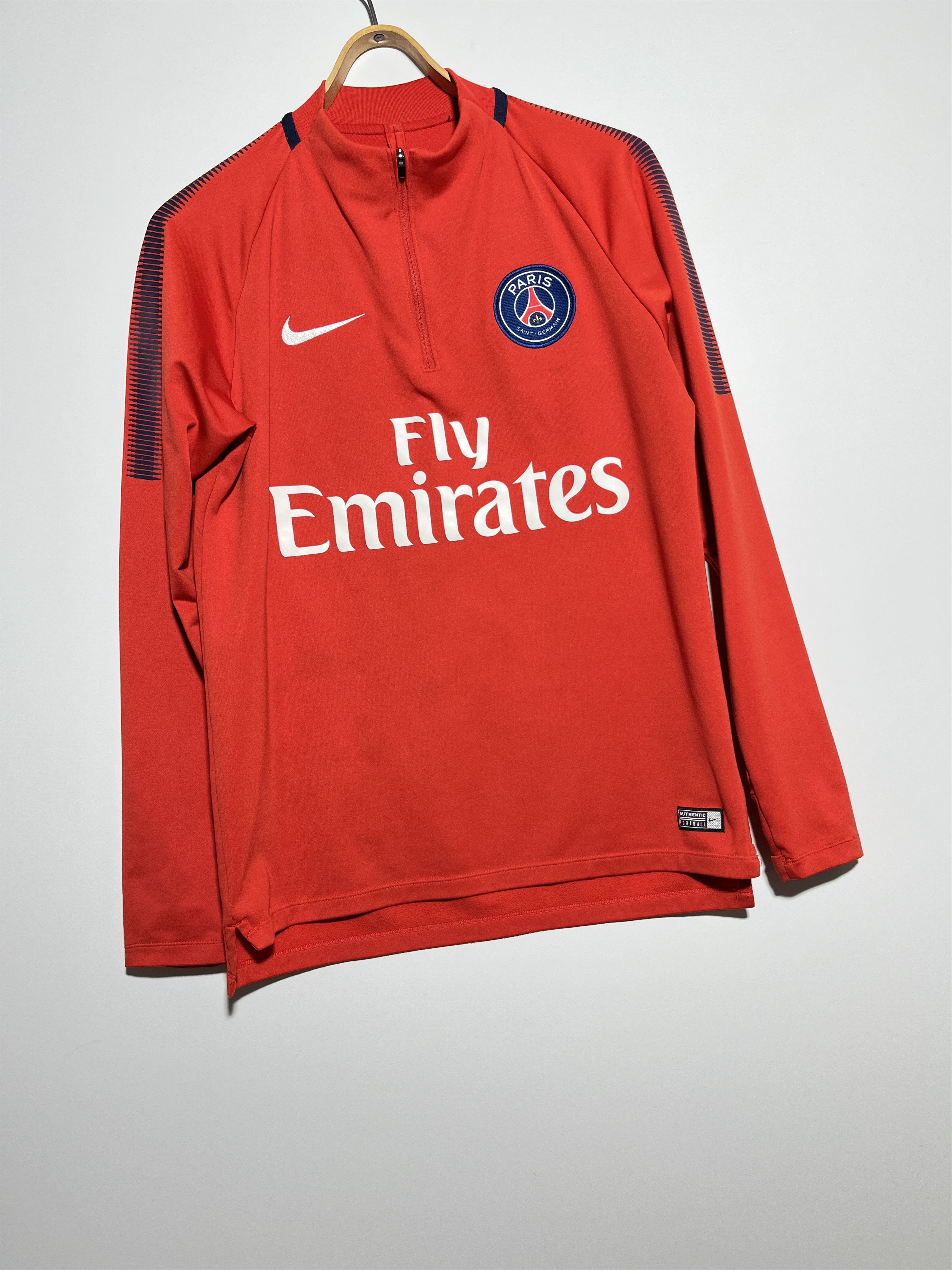Nike Nike PSG 2017-18 1/4 Zip Training Top Jersey Size M Size US M / EU 48-50 / 2 - 4 Thumbnail