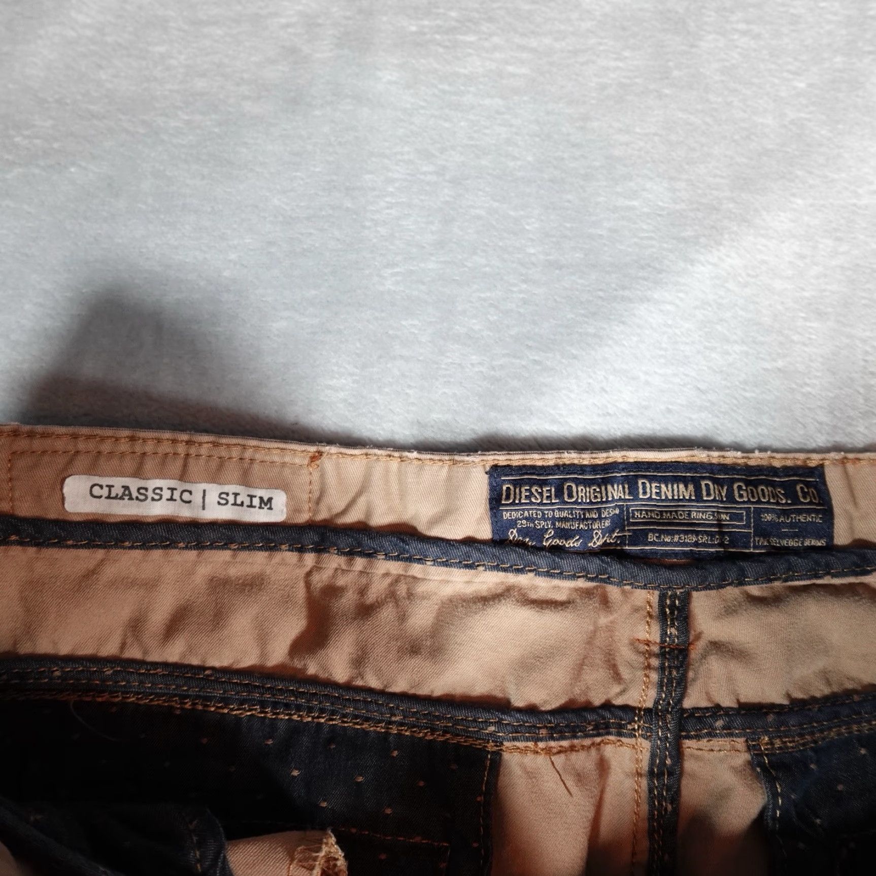 Diesel Diesel Slim Khaki Pants 35x32 Beige Cotton Straight Casual Mens Size US 35 - 5 Thumbnail