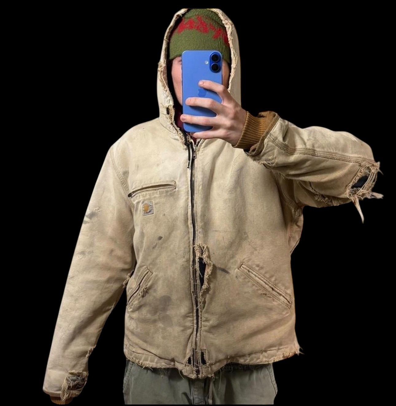 Carhartt Washed Duck Sherpa-Lined jacket.