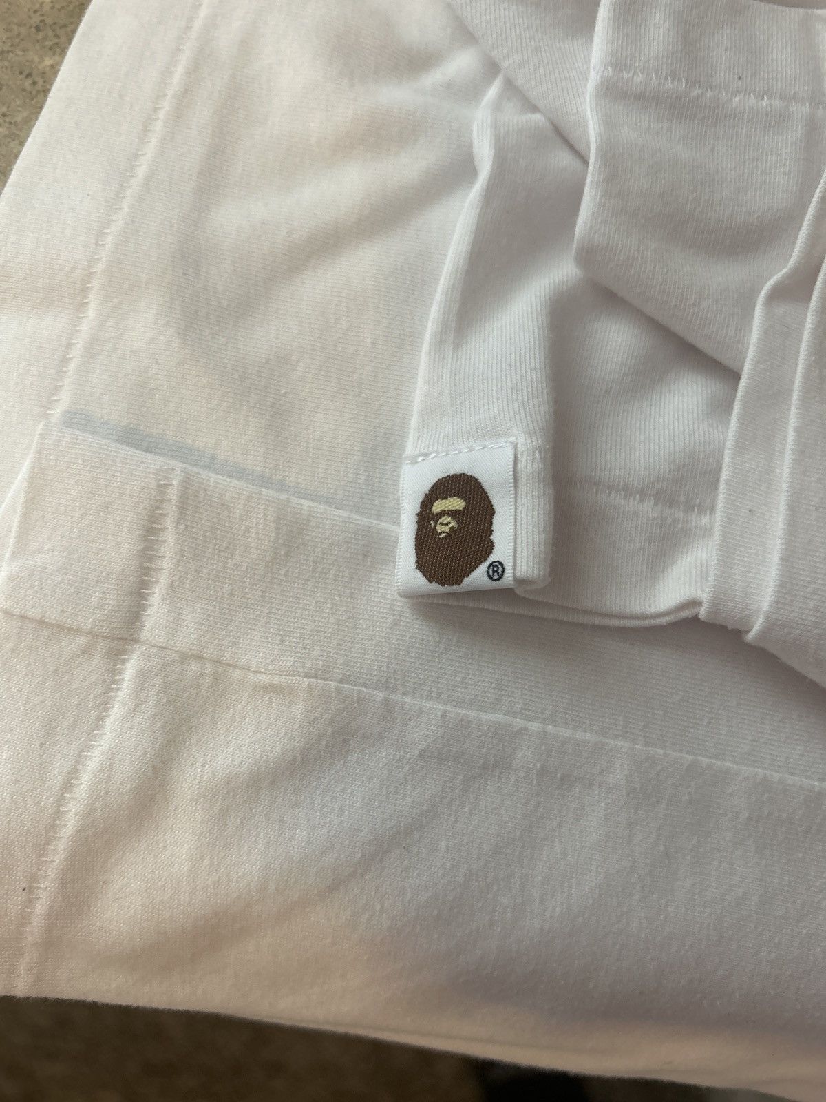 Bape White Bape Tee Size US XL / EU 56 / 4 - 9 Thumbnail