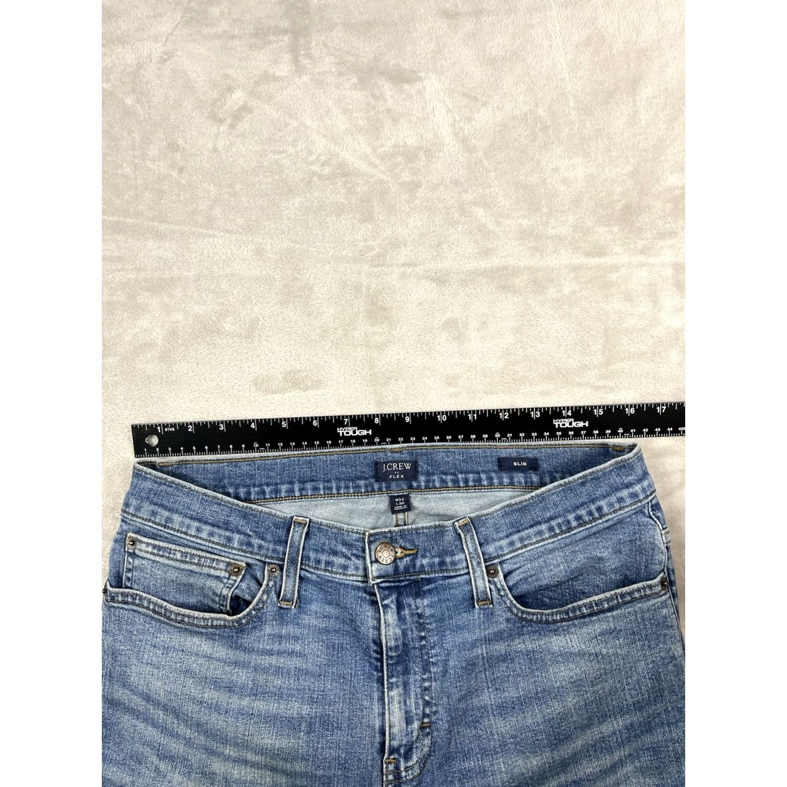 J.Crew J.CREW Jeans Slim Fit Medium Wash Men 33x30 5-Pocket Denim Casual Stretch Jeans Size US 33 - 5 Thumbnail
