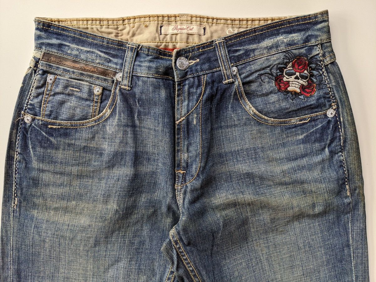 Marc Ecko March Ecko embroidery motif distressed jeans Size US 34 / EU 50 - 4 Thumbnail