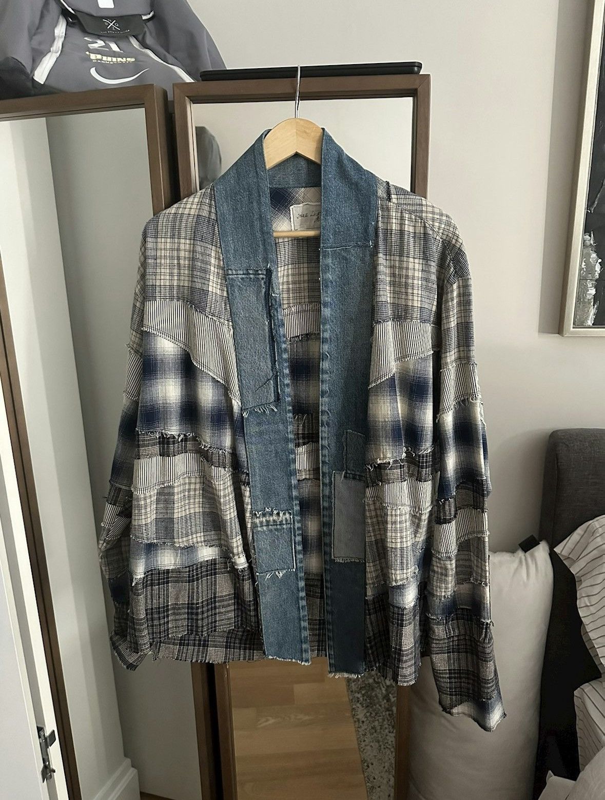 Greg Lauren Navy Kimono size XL
