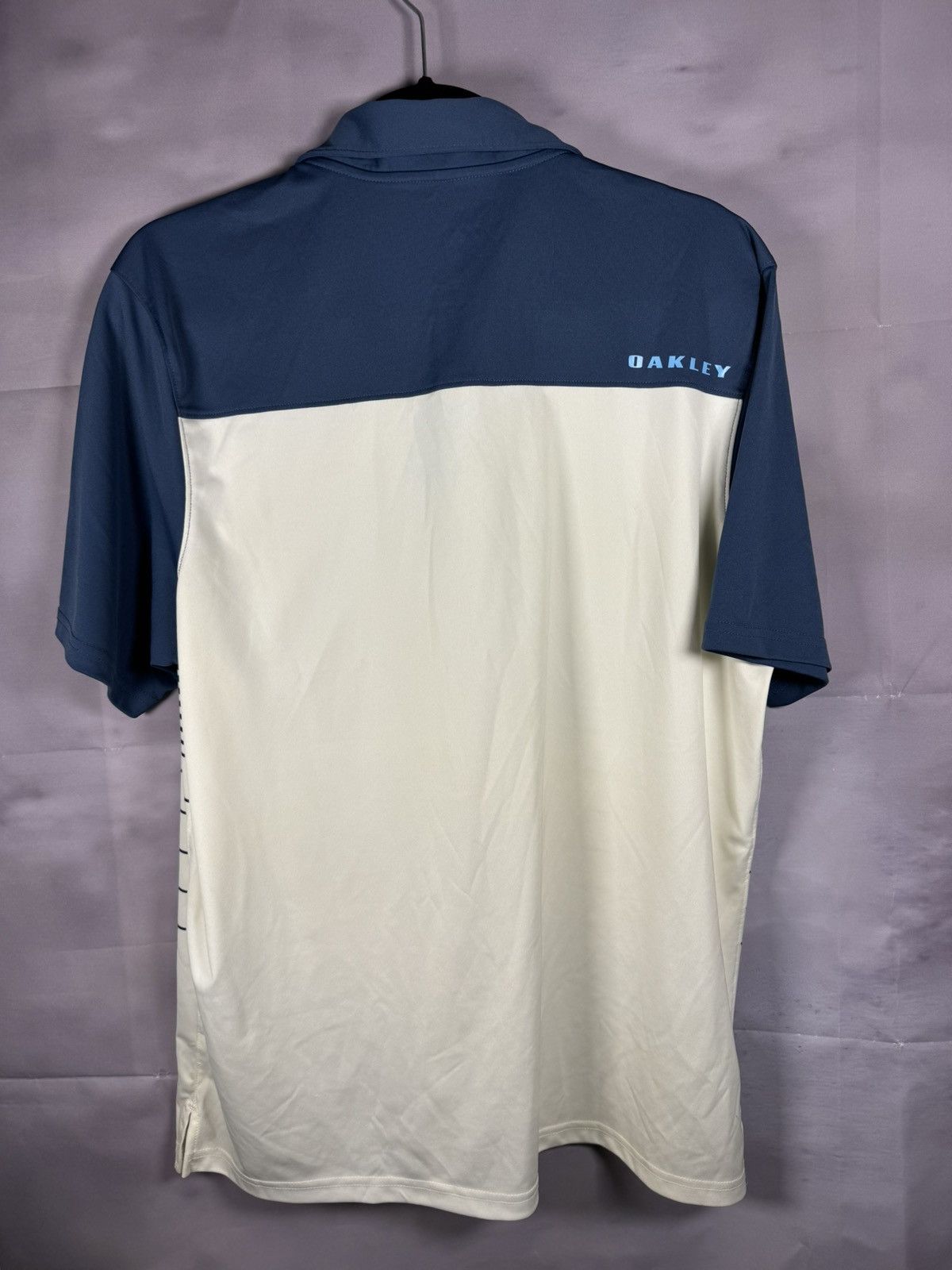 Oakley × Vintage Vintage Oakley Center Logo Stripped Blue Men’s Polo Shirt Size US L / EU 52-54 / 3 - 9 Thumbnail