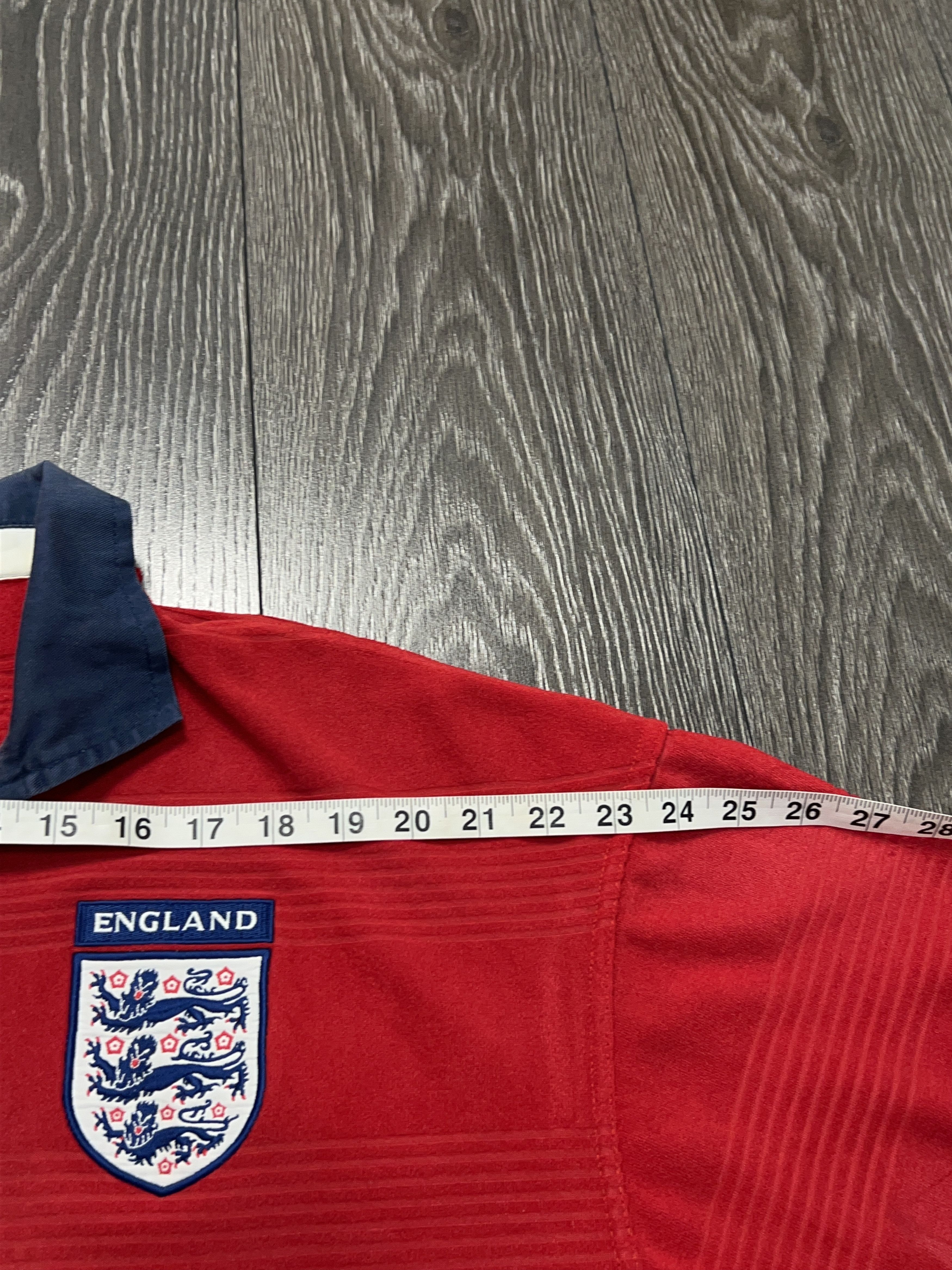 Umbro England National Team 1999 2000 2001 Football Shirt Jersey Size US L / EU 52-54 / 3 - 8 Thumbnail
