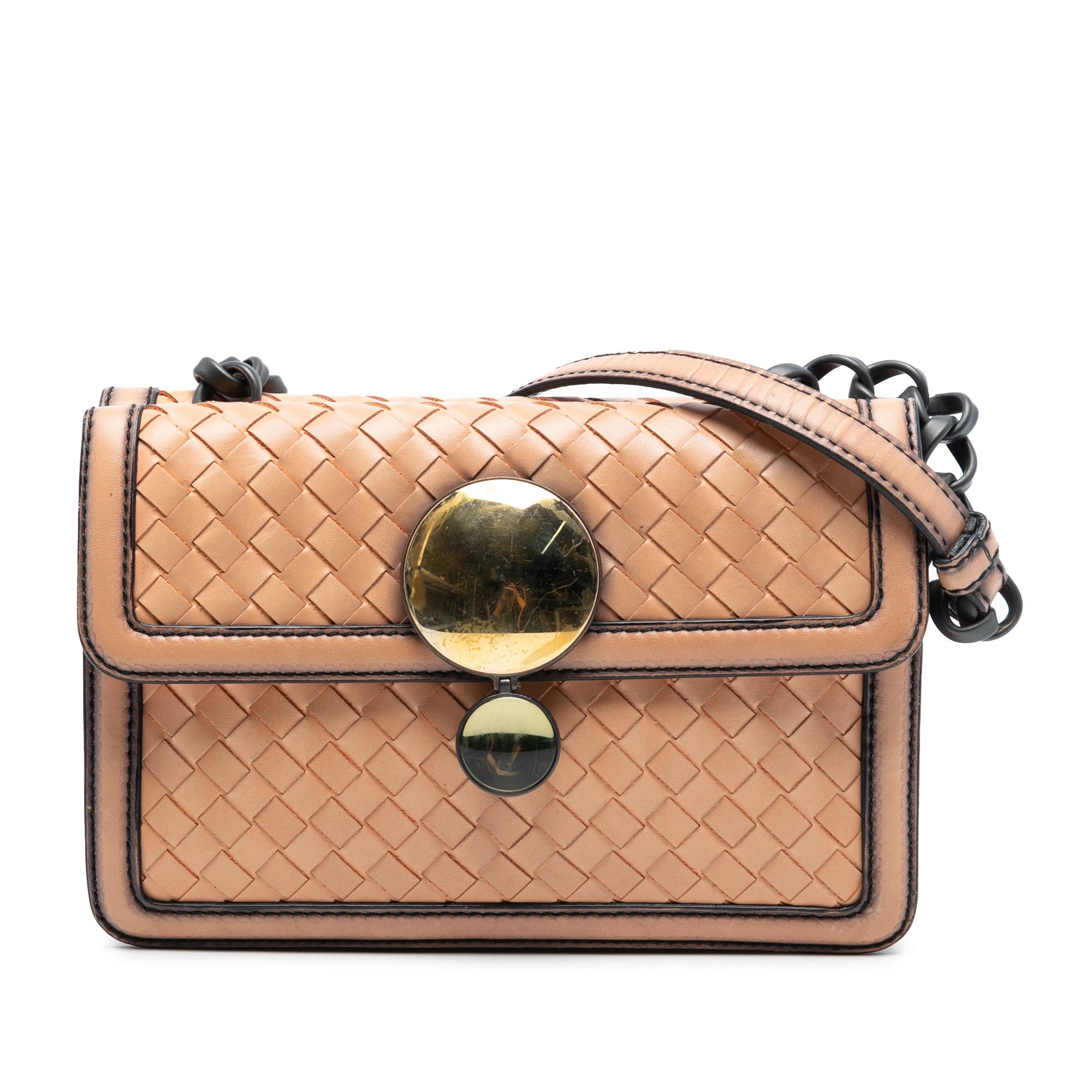 Bottega Veneta Bottega Veneta Nappa Intrecciato Mirror Lens Double Sided Flap Shoulder Bag Size ONE SIZE - 1 Thumbnail