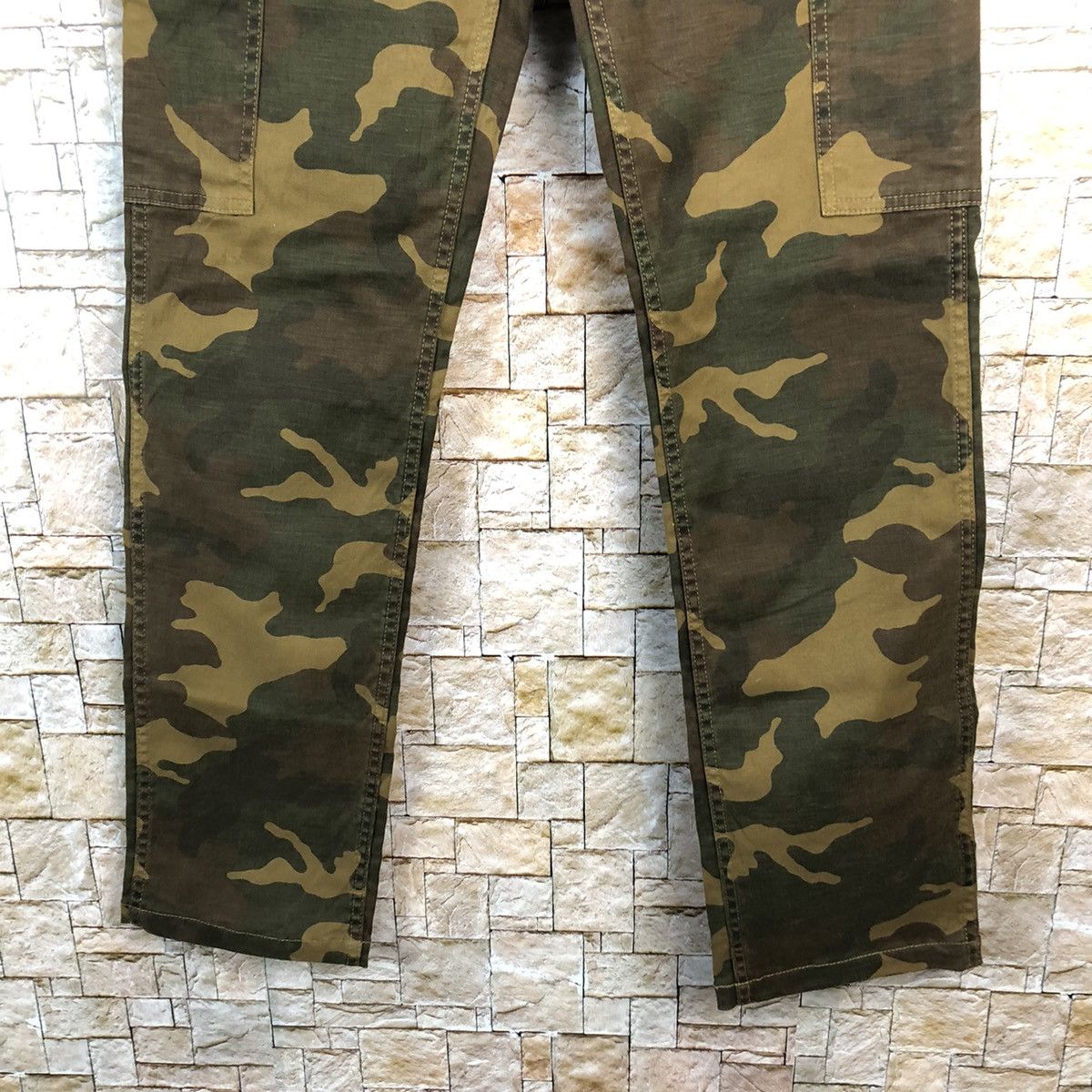 Johnbull John Bull Camo utility military japan Brown Pants #A156 Size US 28 / EU 44 - 7 Thumbnail
