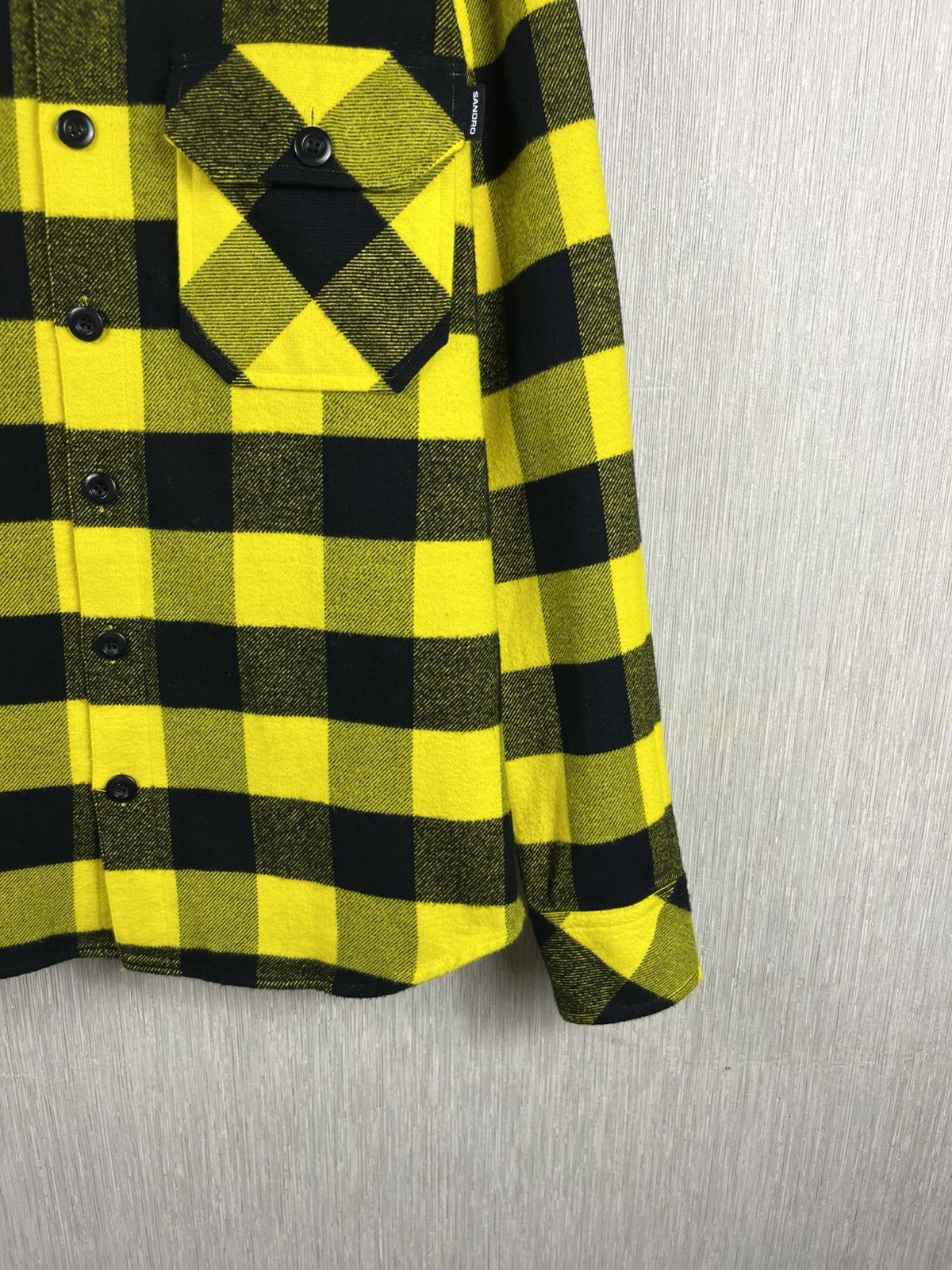 Designer × Sandro Sandro Paris checked flannel shirt jacket plaid Size US S / EU 44-46 / 1 - 6 Thumbnail