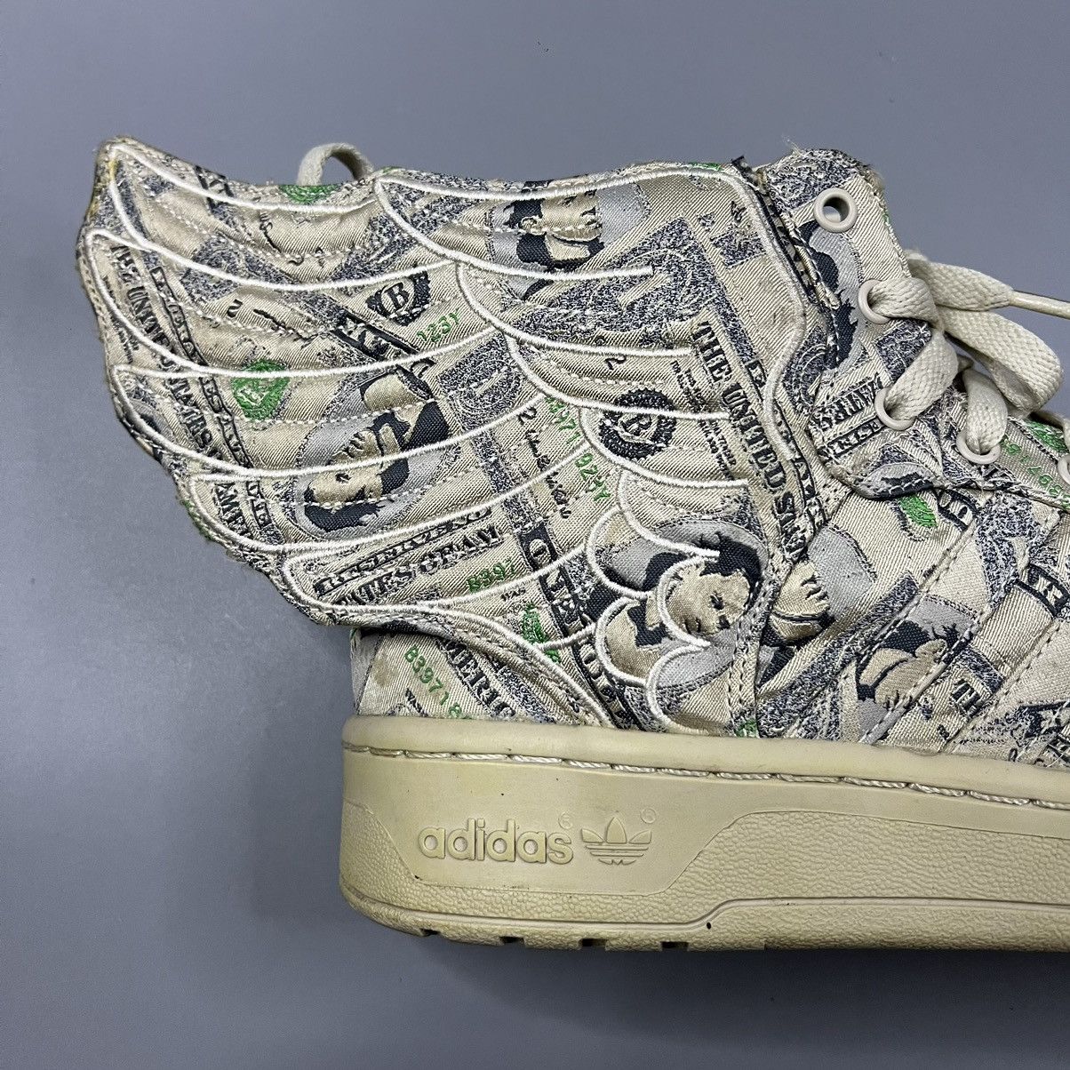 Adidas × Jeremy Scott Adidas Jeremy Scott Wings Money Hi Top Size US 9 / EU 42 - 7 Thumbnail