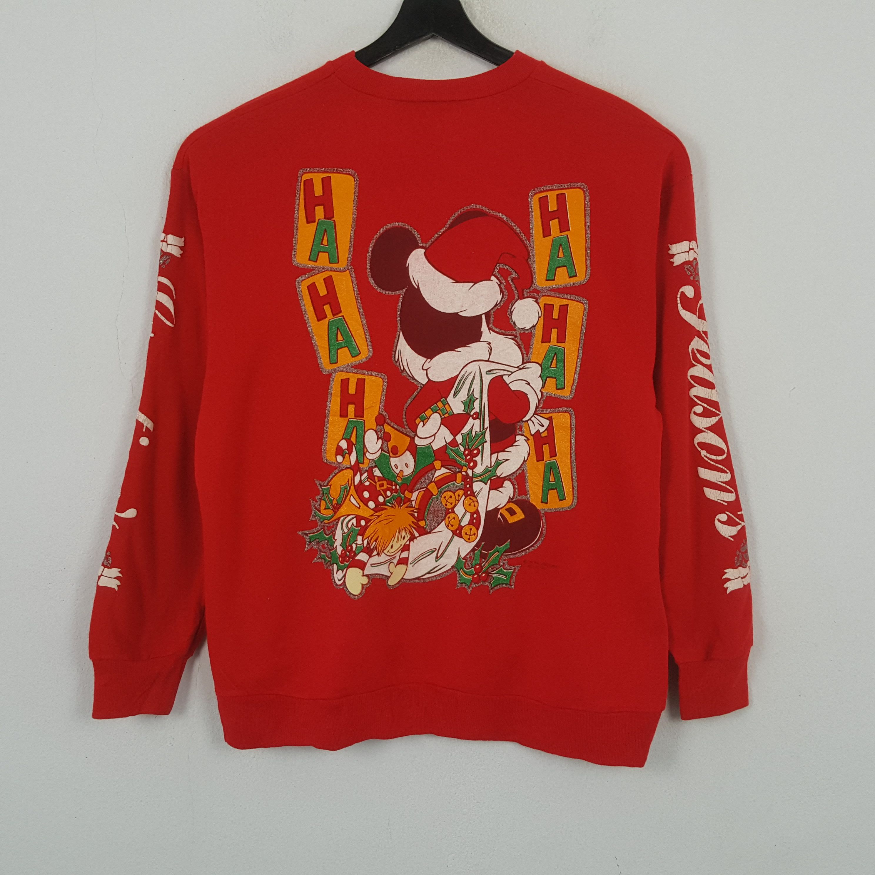 Vintage Christmas Mickey Mouse Streetwear Style Sweatshirt RR5 Size US M / EU 48-50 / 2 - 3 Thumbnail