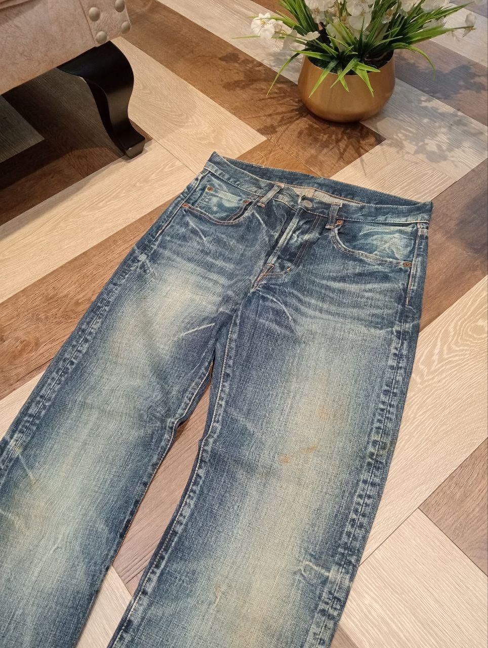 Spellbound SPELLBOUND JAPAN BLUE WASHED DENIM PANTS Size US 28 / EU 44 - 4 Thumbnail