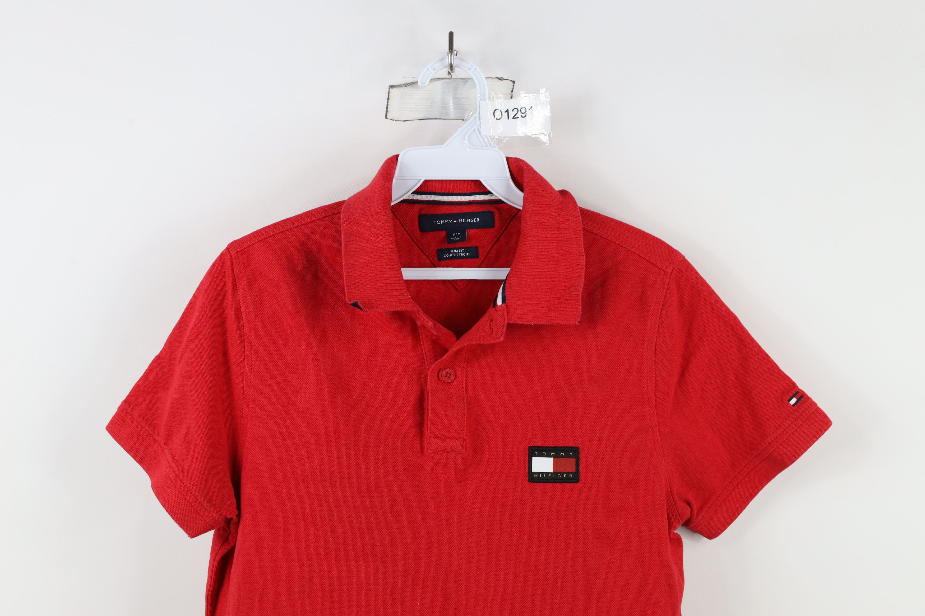 Tommy Hilfiger × Vintage Vintage Tommy Hilfiger Spell Out Patch Logo Collared Polo Size US S / EU 44-46 / 1 - 2 Thumbnail