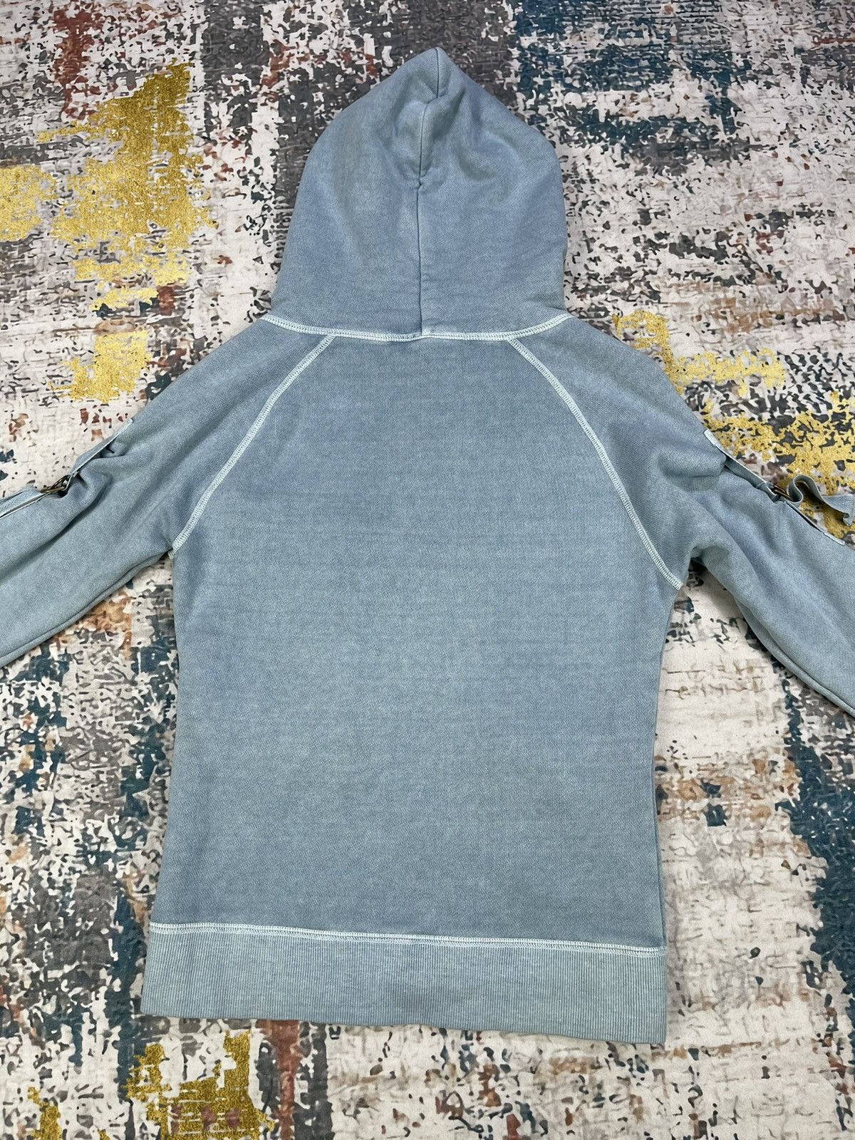 Le Grande Bleu (L.G.B.) C.C. ✝️ CROSS LGB Style Distressed Zipper Hoodies Size XS / US 0-2 / IT 36-38 - 5 Thumbnail