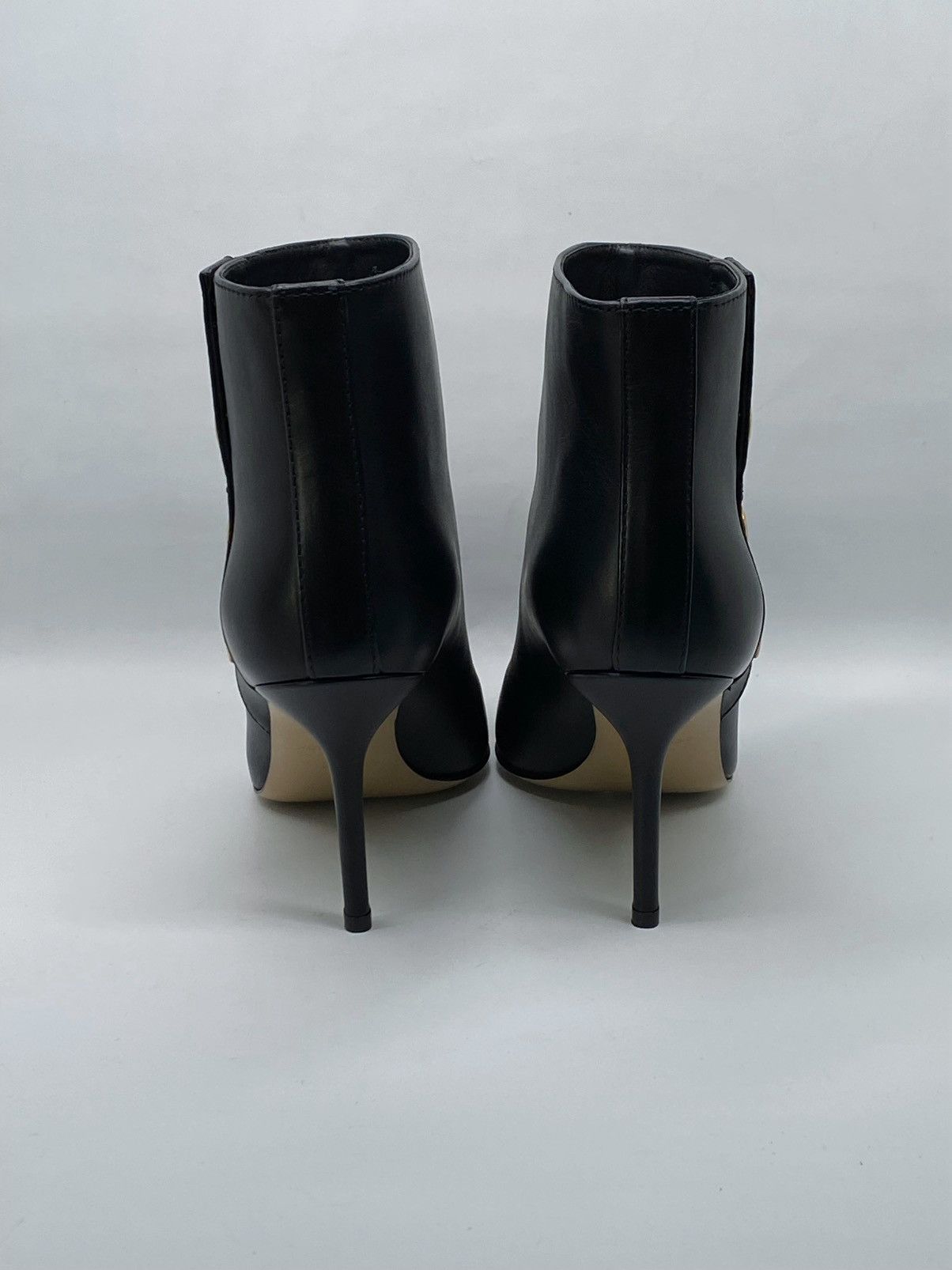 Moschino Moschino 80MM Snap-Button Leather Ankle Boots size 38 Size US 8 / IT 38 - 9 Thumbnail