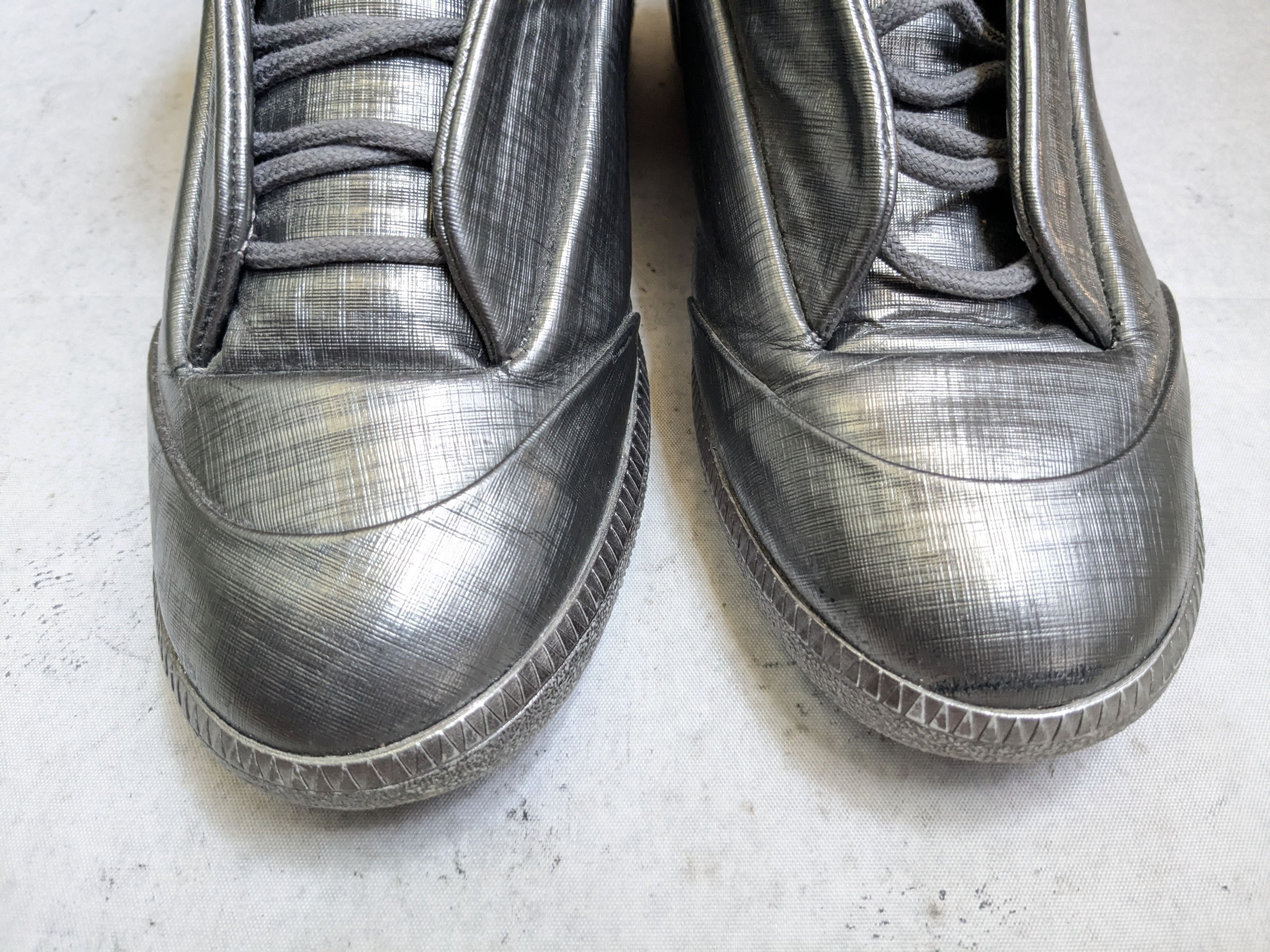 Maison Margiela Maison Margiela Future Silver 8 41 High Tops Leather Size US 8 / EU 41 - 7 Thumbnail