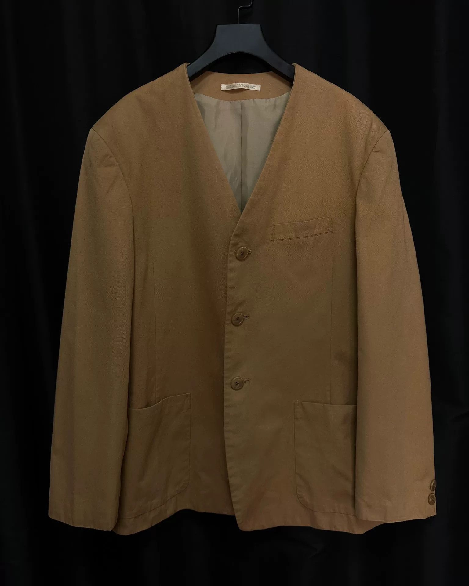 Yohji Yamamoto yohji yamamoto 90s uncollared outer jacket Size US M / EU 48-50 / 2 - 1 Thumbnail
