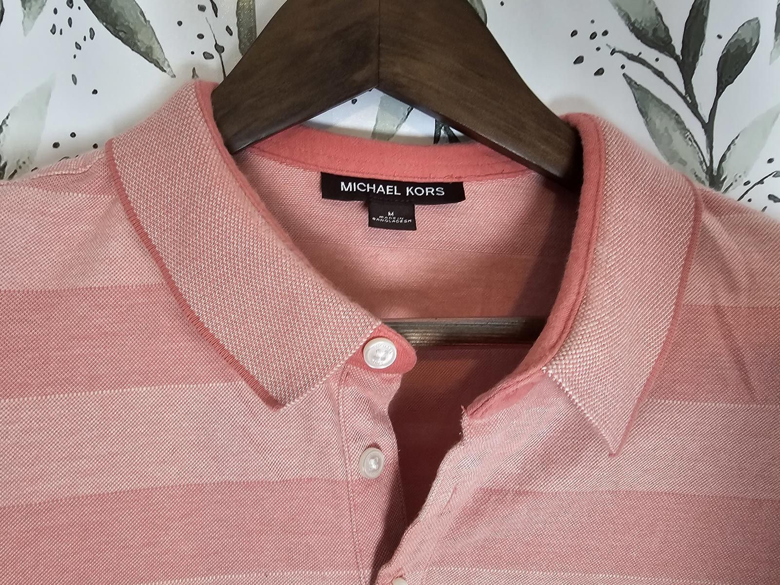 Michael Kors Michael Kors Top Peach Mens Size M Collar Shirt Size 36R - 1 Thumbnail