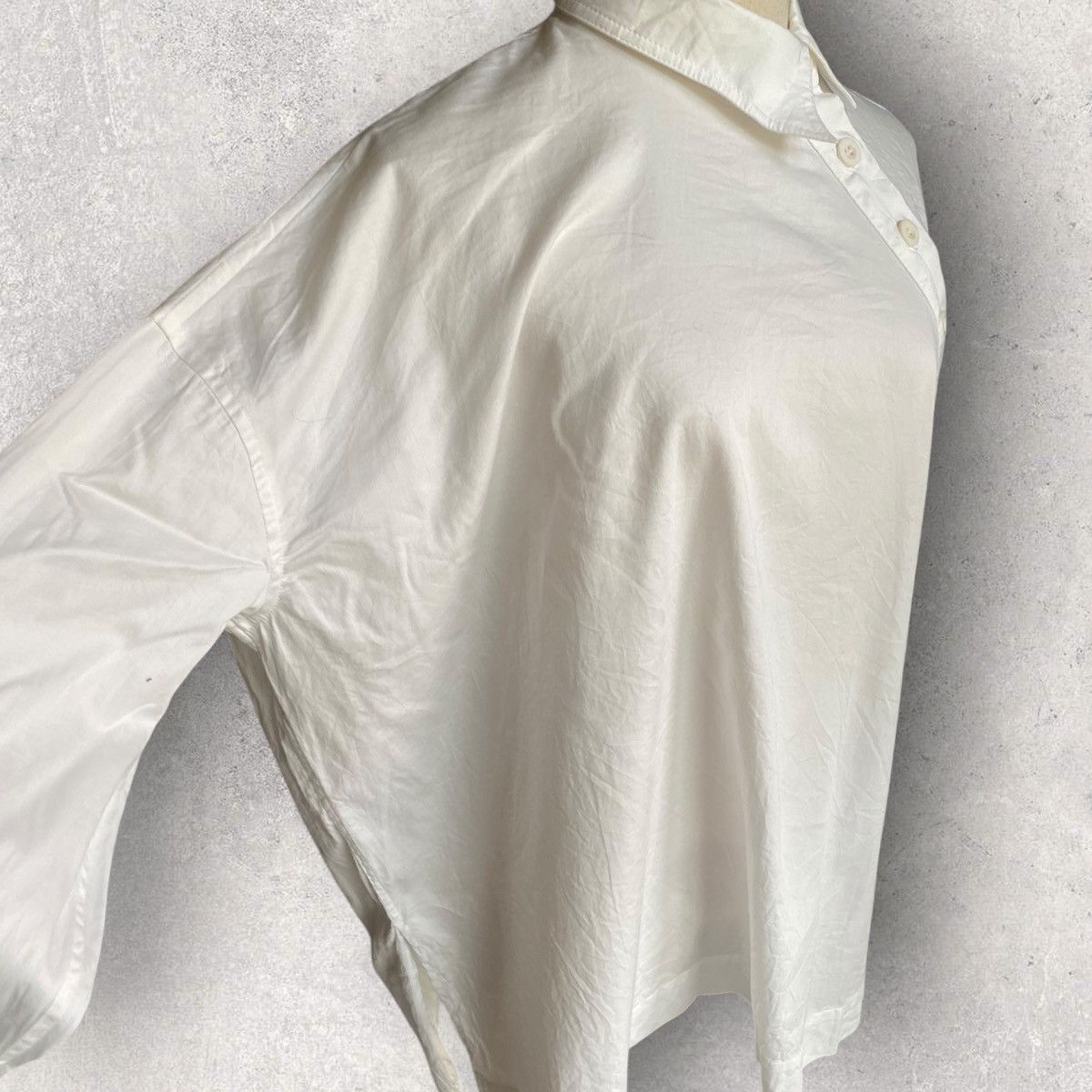 Yohji Yamamoto SS03 Slant Buttons Oversize Shirt Size S / US 4 / IT 40 - 3 Thumbnail