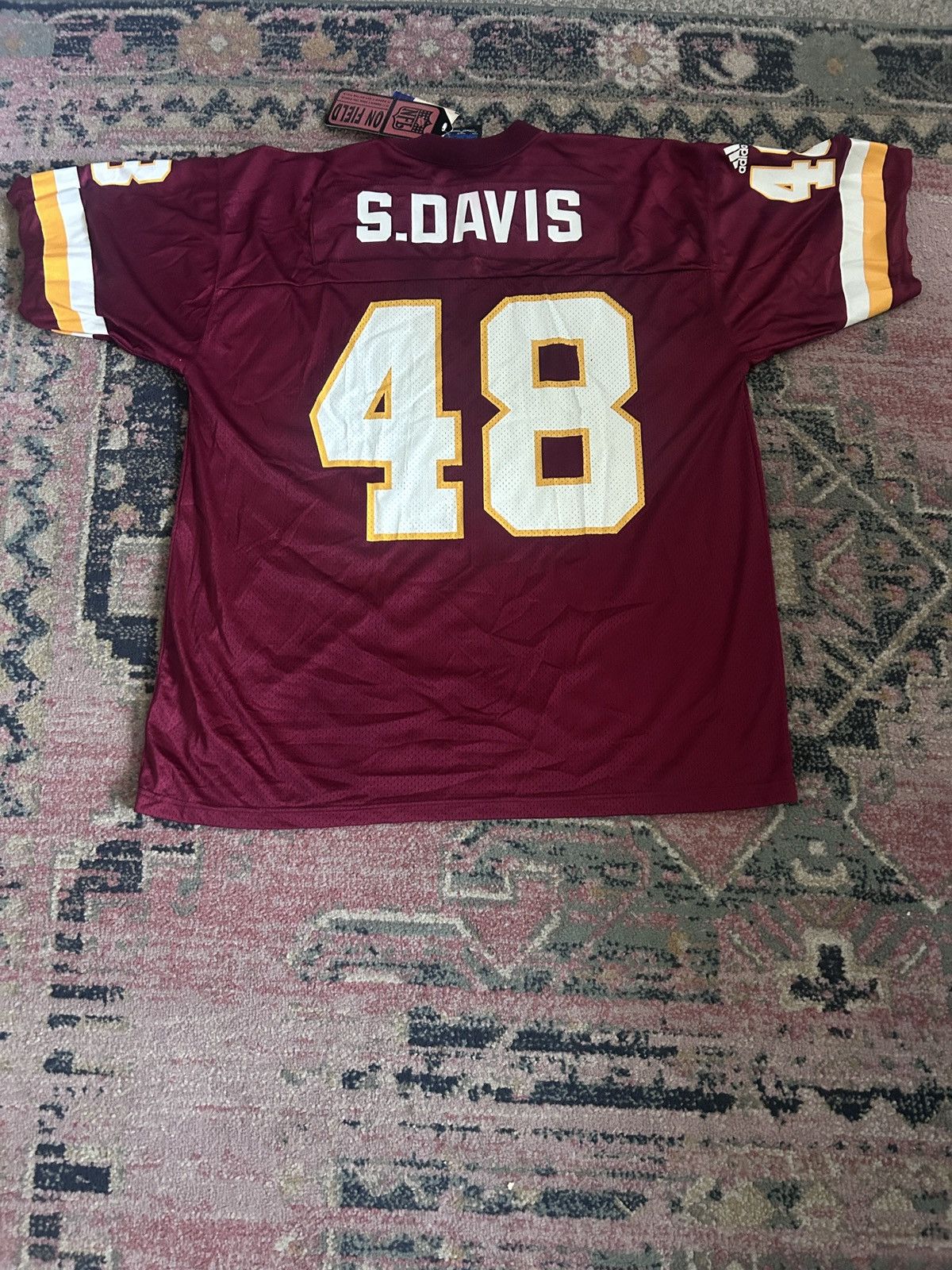 Adidas VTG Stephen Davis #48 Washington Redskins Adidas Jersey Size US XL / EU 56 / 4 - 5 Thumbnail