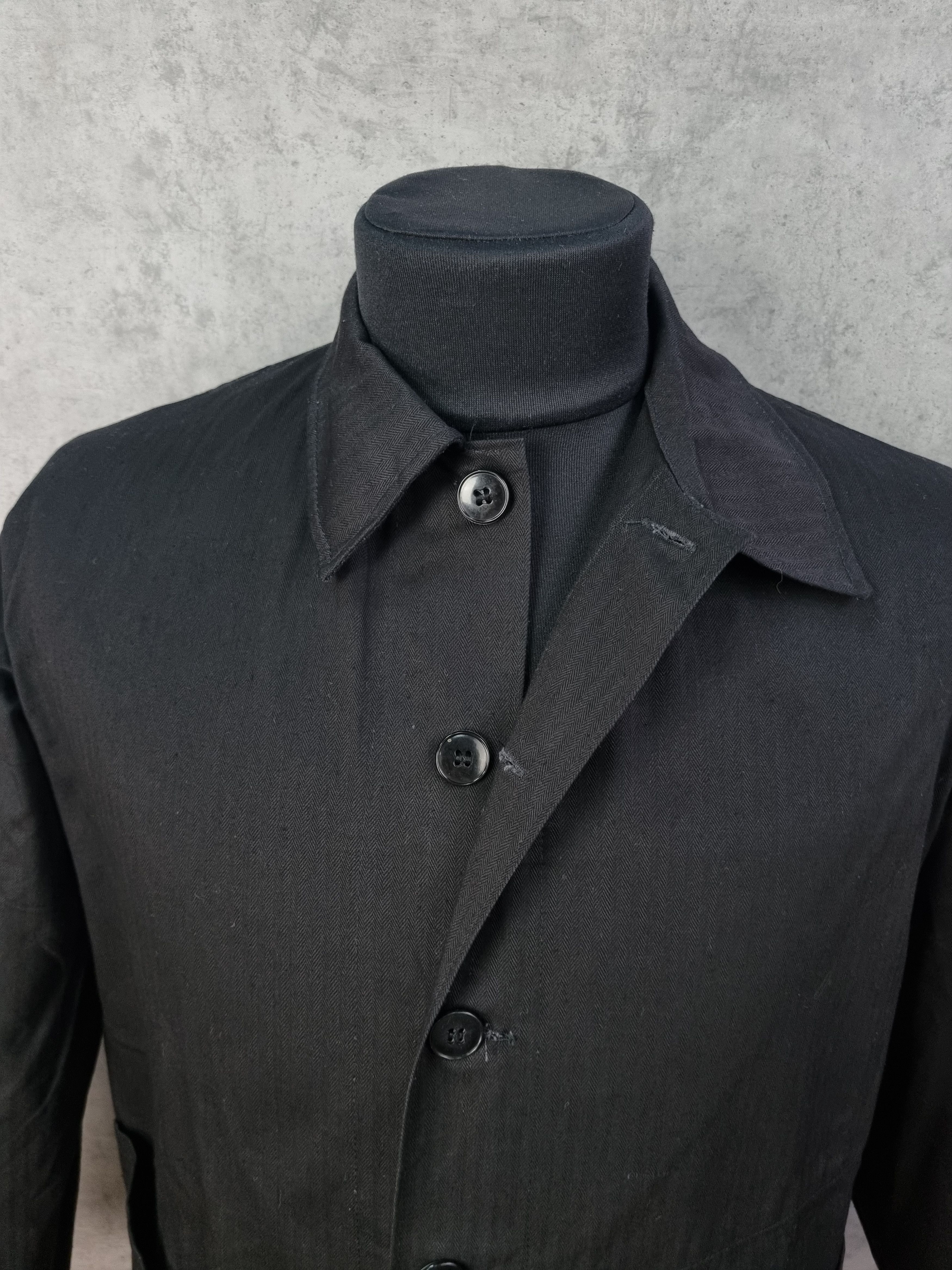 Le Laboureur × Vetra 80s Rare Black Worker Vintage French Chore Jacket Size US M / EU 48-50 / 2 - 4 Thumbnail