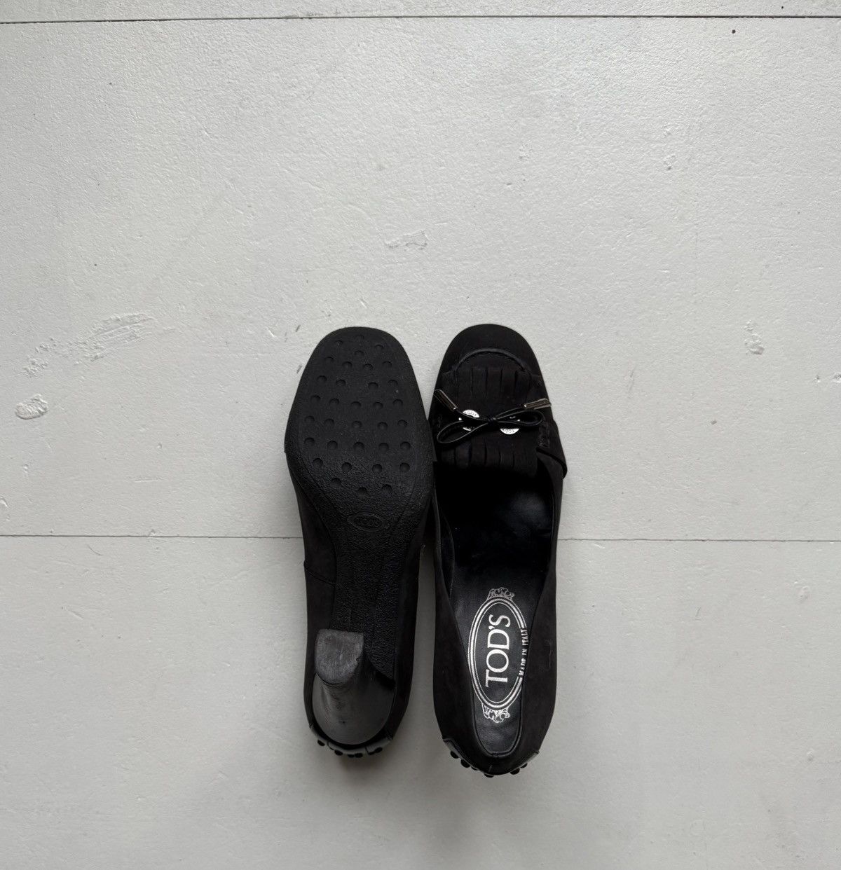 Tod's Tod’s Heels Black/Dark Grey Size US 6 / IT 36 - 3 Thumbnail