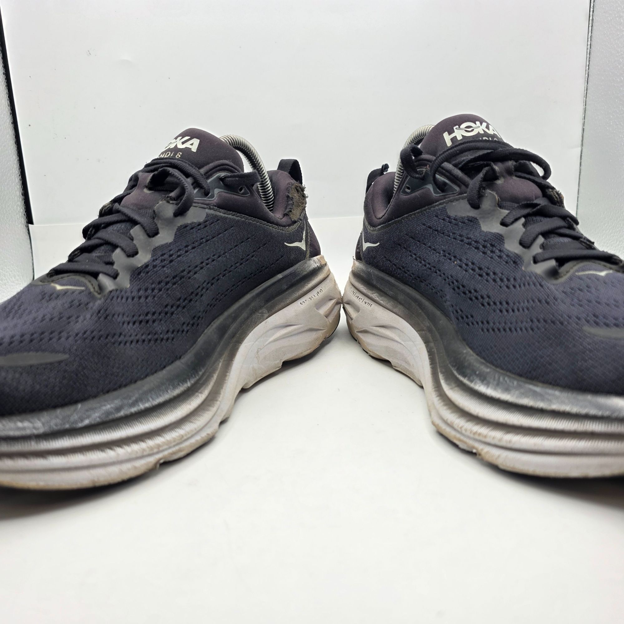 Hoka Hoka One One Bondi 8 Mens Wide Size 9 Black Running Shoes At Size US 9 / EU 42 - 2 Thumbnail