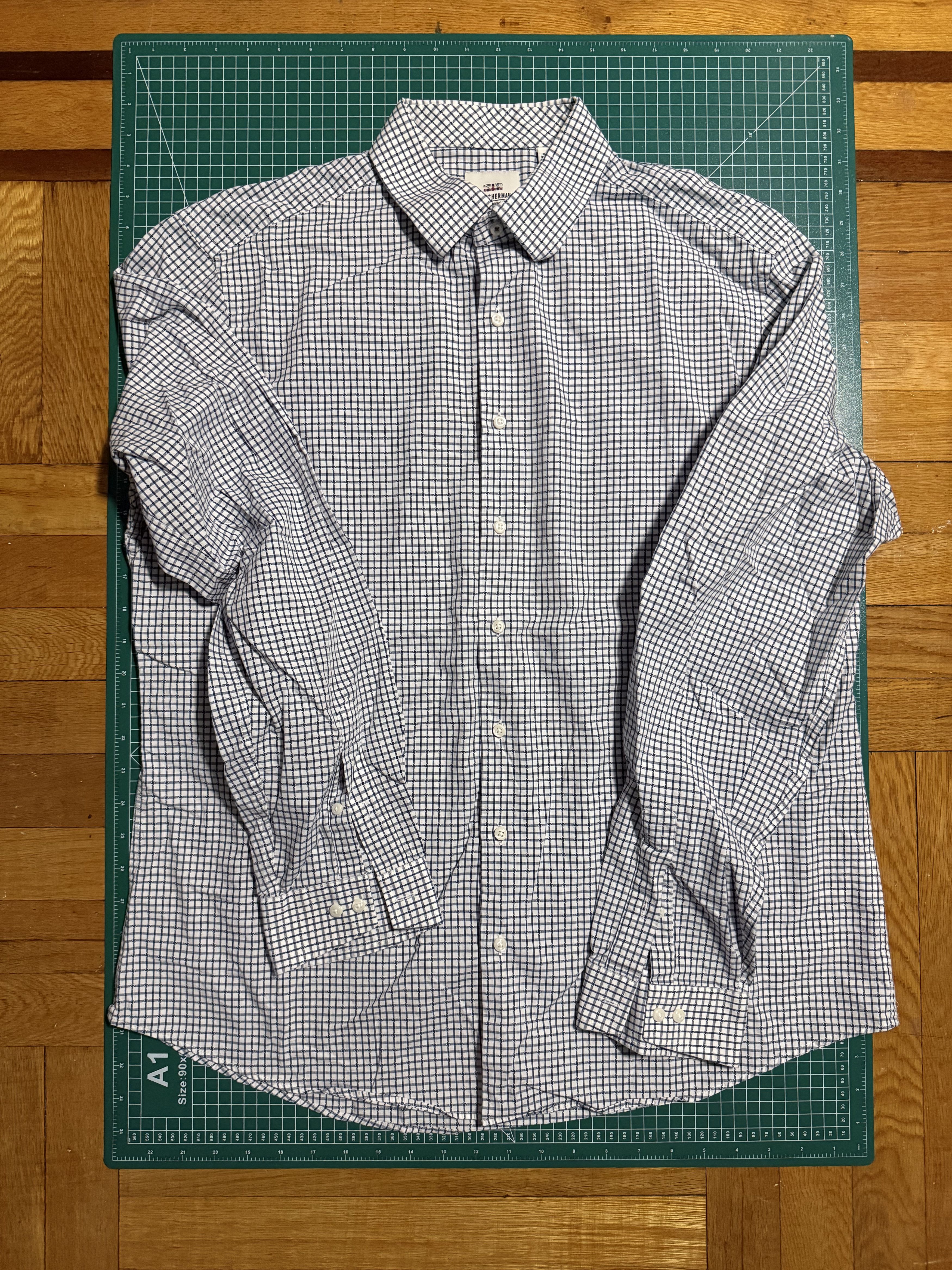 Ben Sherman Ben Sherman Slim Fit Button Up - Blue/White Size US XL / EU 56 / 4 - 1 Thumbnail