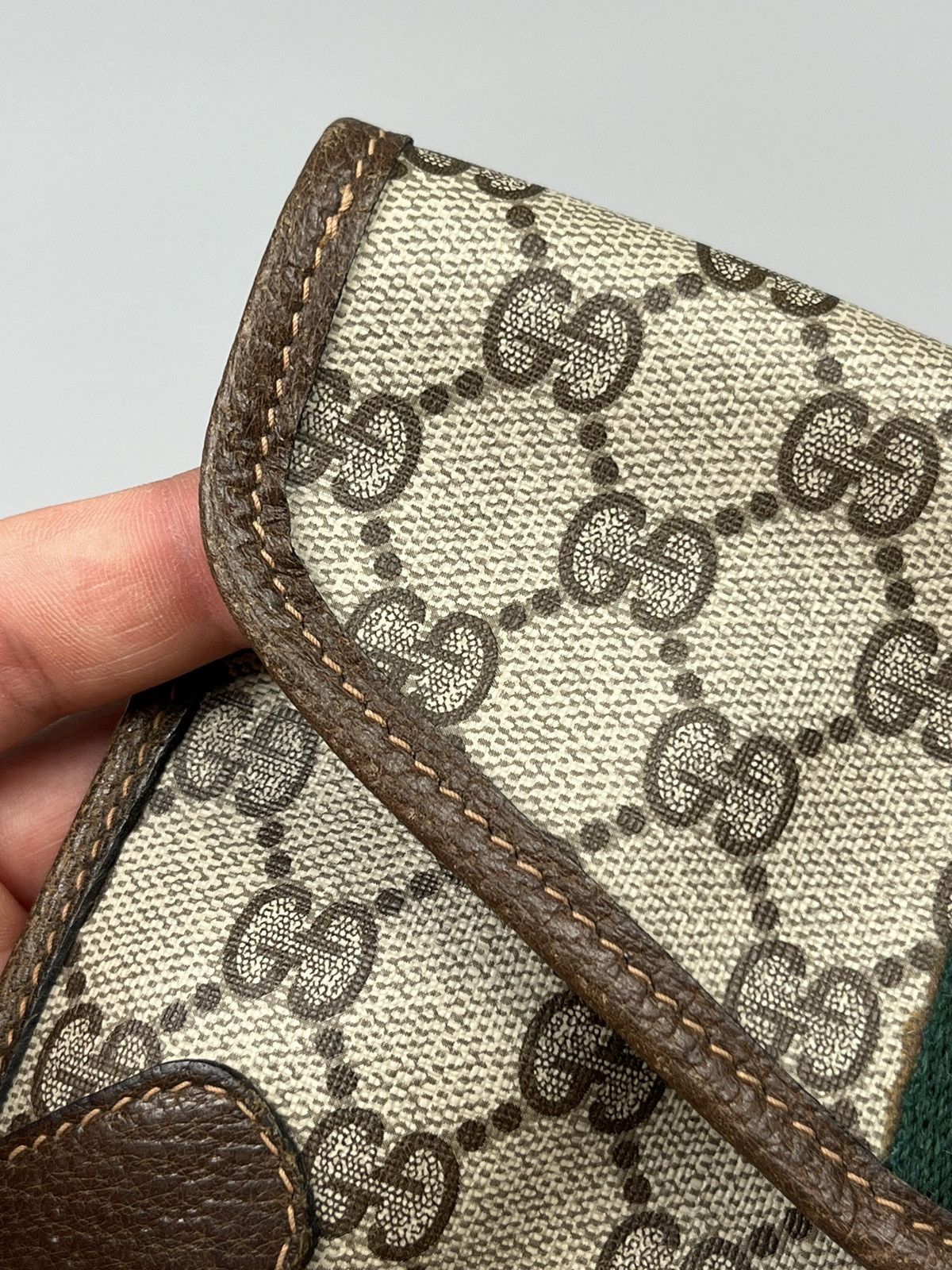 Gucci Vintage GUCCI Monogram Leather Clutch Wallet Bag Size ONE SIZE - 6 Thumbnail