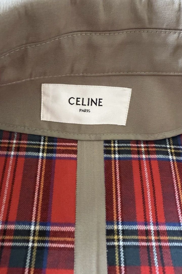 Celine Celine 20FW check lining mac coat sz50 Size US M / EU 48-50 / 2 - 4 Thumbnail
