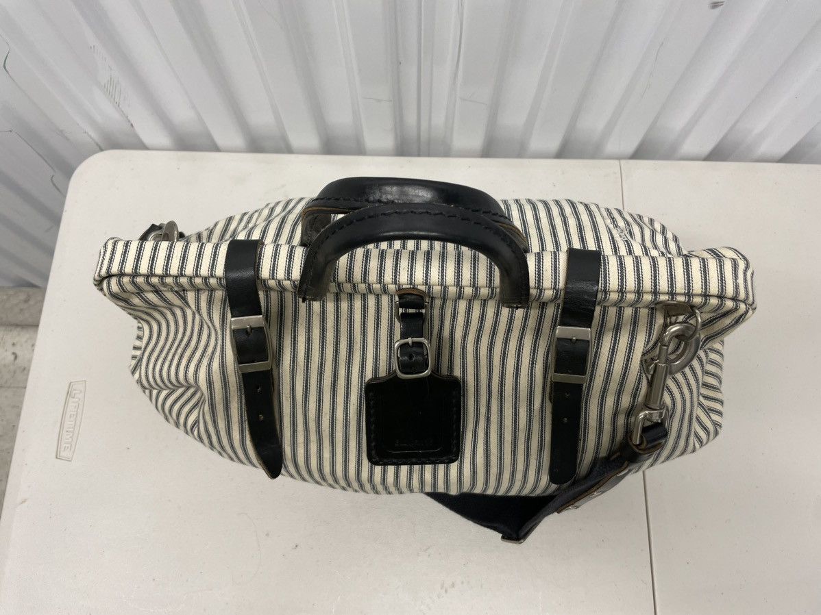 Billykirk Denim Stripe Leather Cotton Duffle Carryall Bag Doctor Tool Size ONE SIZE - 5 Thumbnail
