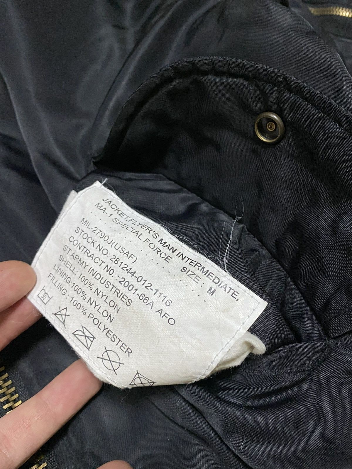 MIL-TEC MA-1 Vintage flyers man bomber delta jacket zip double side Size US M / EU 48-50 / 2 - 3 Thumbnail