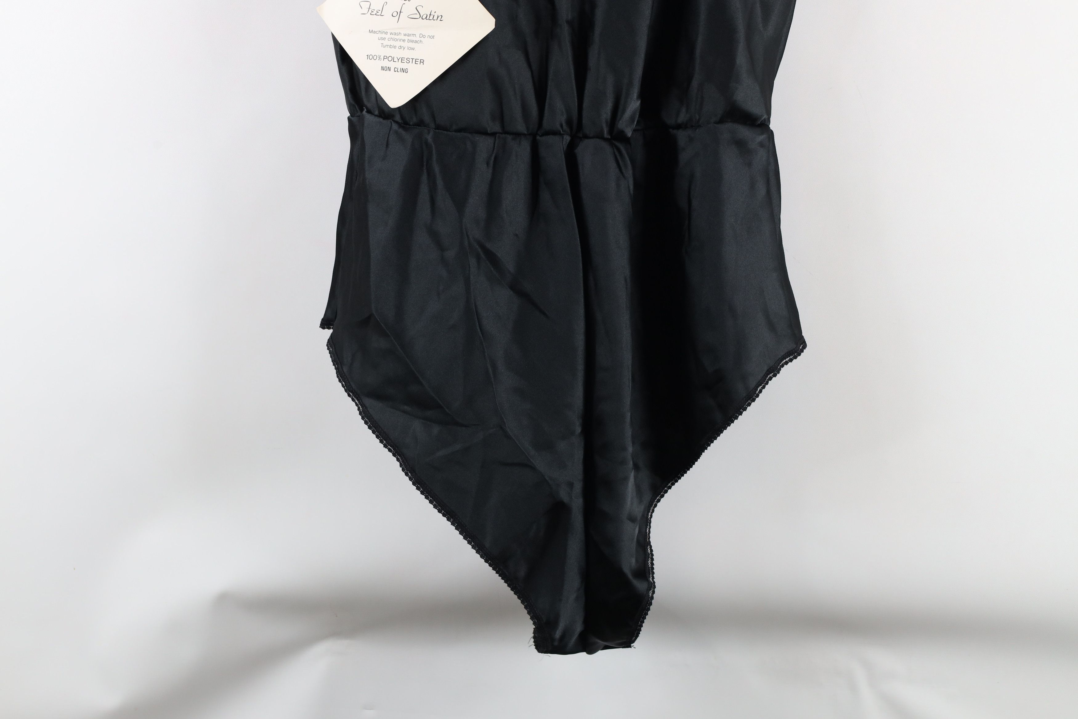 Vintage Deadstock Vintage 90s Satin Snap Crotch Teddy One Piece USA Size L / US 10 / IT 46 - 15 Thumbnail