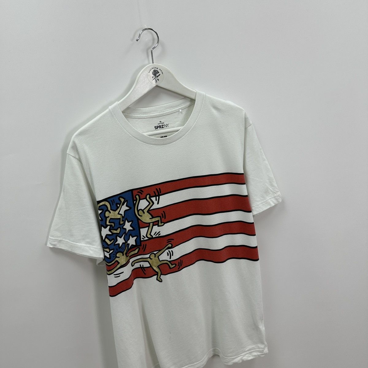 Uniqlo Keith Haring x Uniqlo USA Flag Art tee SPRZ NY y2k hype Rare Size US XL / EU 56 / 4 - 3 Thumbnail