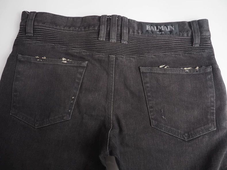 Balmain BalmainBlack knee destroys jeans 2503-Nextarrow Size US 31 - 3 Thumbnail