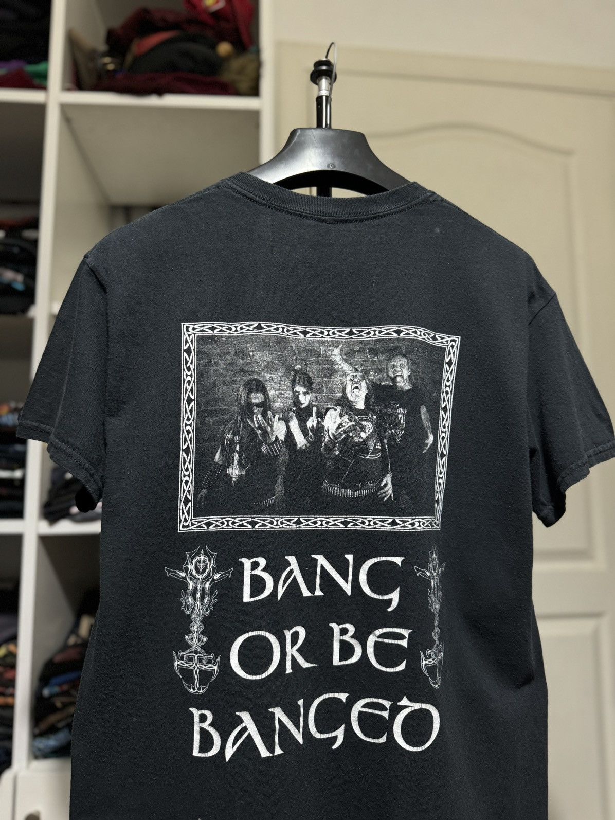 Band Tees × Vintage Vintage Desaster Band Or Be Banged Black Metal Tee Size US M / EU 48-50 / 2 - 2 Thumbnail