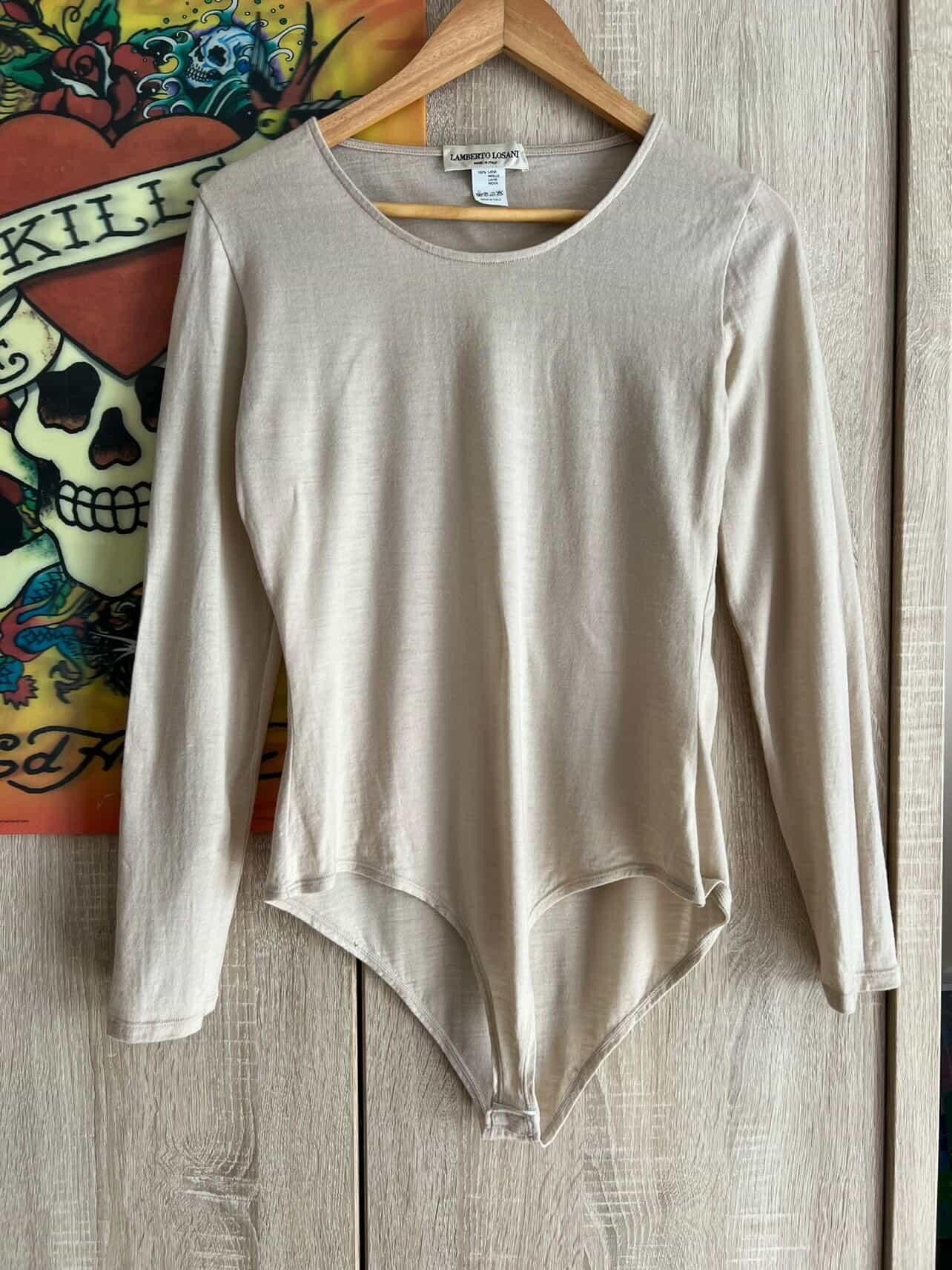 Other Lamberto Losani Wool Bodysuit 🔥💥 Size M / US 6-8 / IT 42-44 - 2 Thumbnail