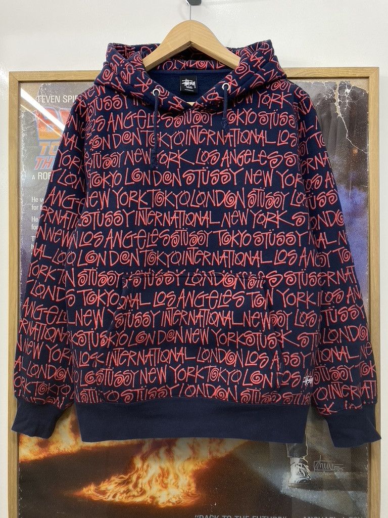 Stussy 10s Stussy International World Tour AOP Hoodie Size US S / EU 44-46 / 1 - 5 Thumbnail