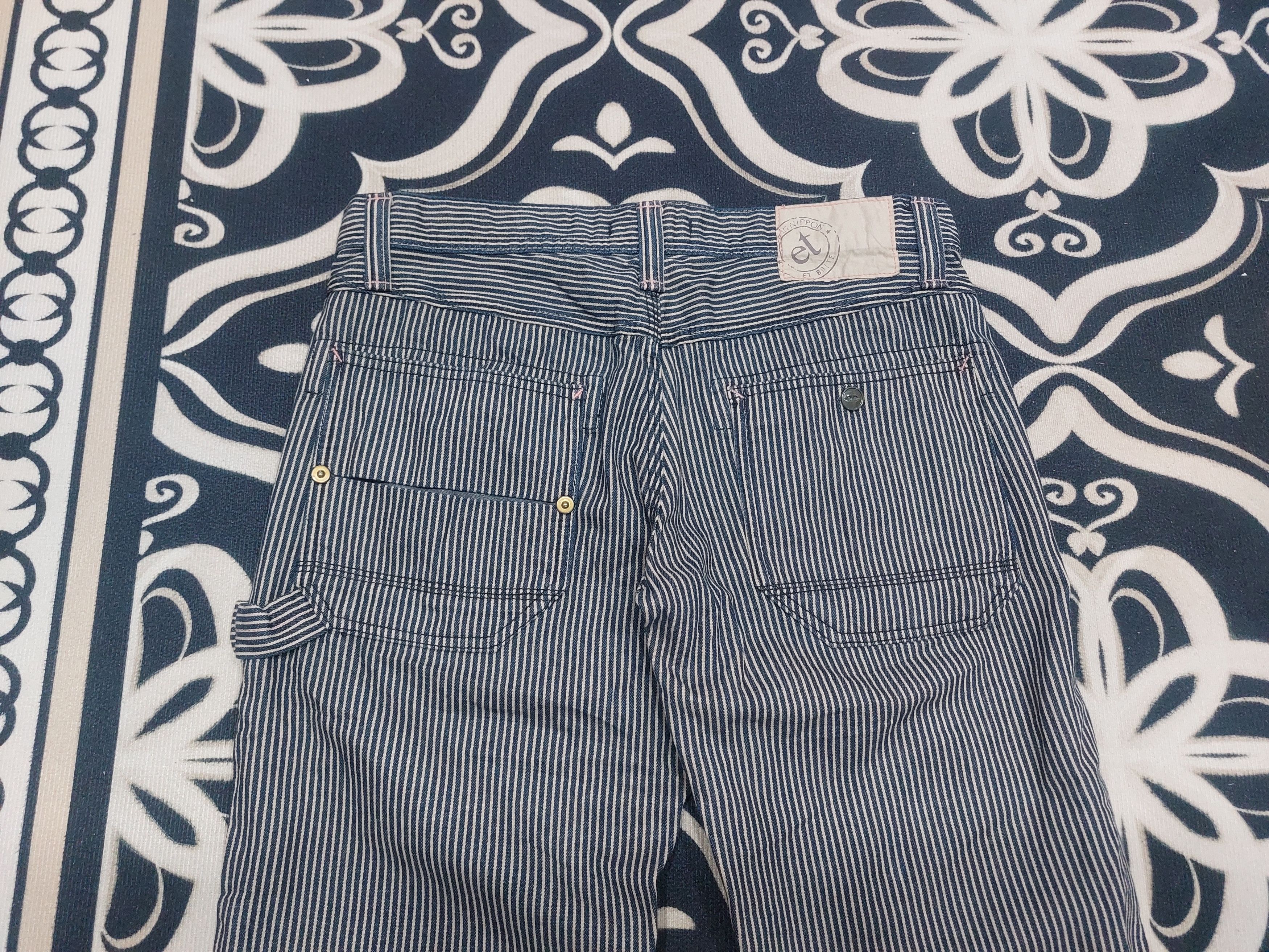 Japanese Brand × Jean HICKORY STRIPE ET BOITE JAPANESE JEANS Size US 32 / EU 48 - 13 Thumbnail