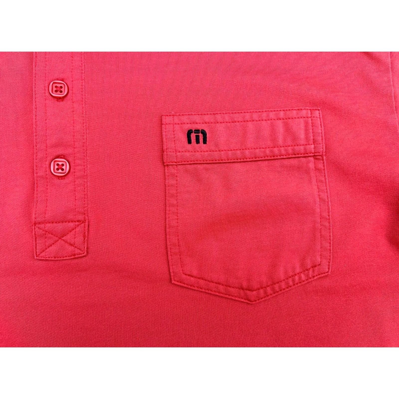 TravisMathew Travis Mathew Polo Shirt Men’s XL Red Short Sleeve Collared Golf Casual Shirt Size US XL / EU 56 / 4 - 5 Thumbnail