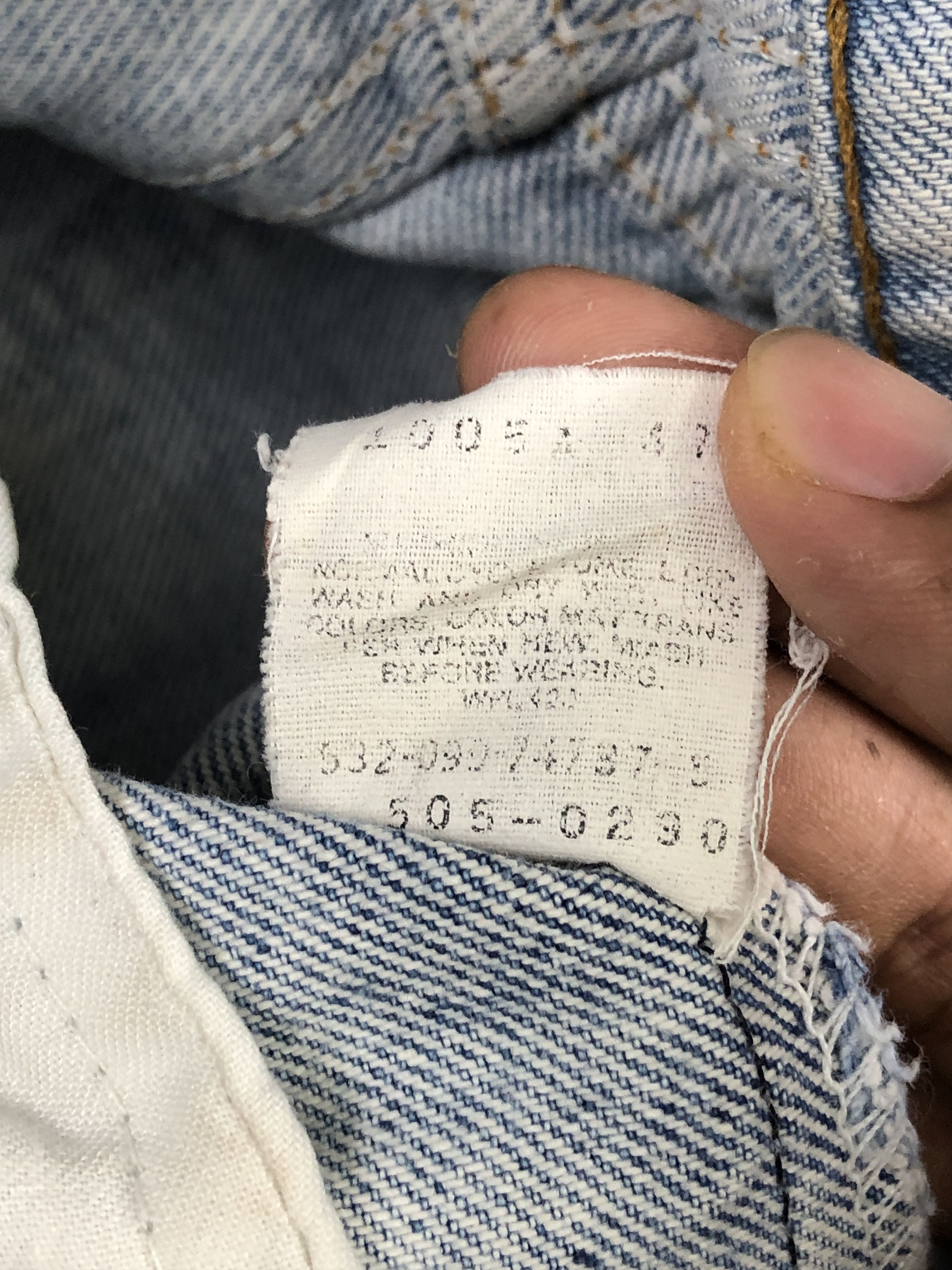 Levi's Vintage 90s Levis 505 Dirty Light Washed Jeans DP2256 Size US 29 - 9 Thumbnail