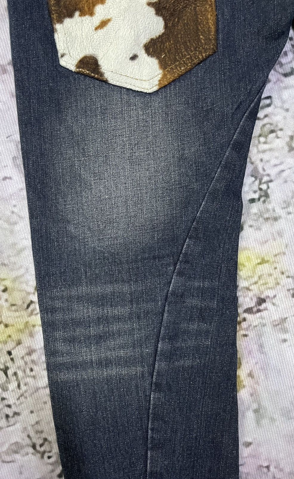 If Six Was Nine × Japanese Brand × Vintage Distressed Japan Jeans Cattle Drive Velvet Back Pocket Size US 31 - 10 Thumbnail