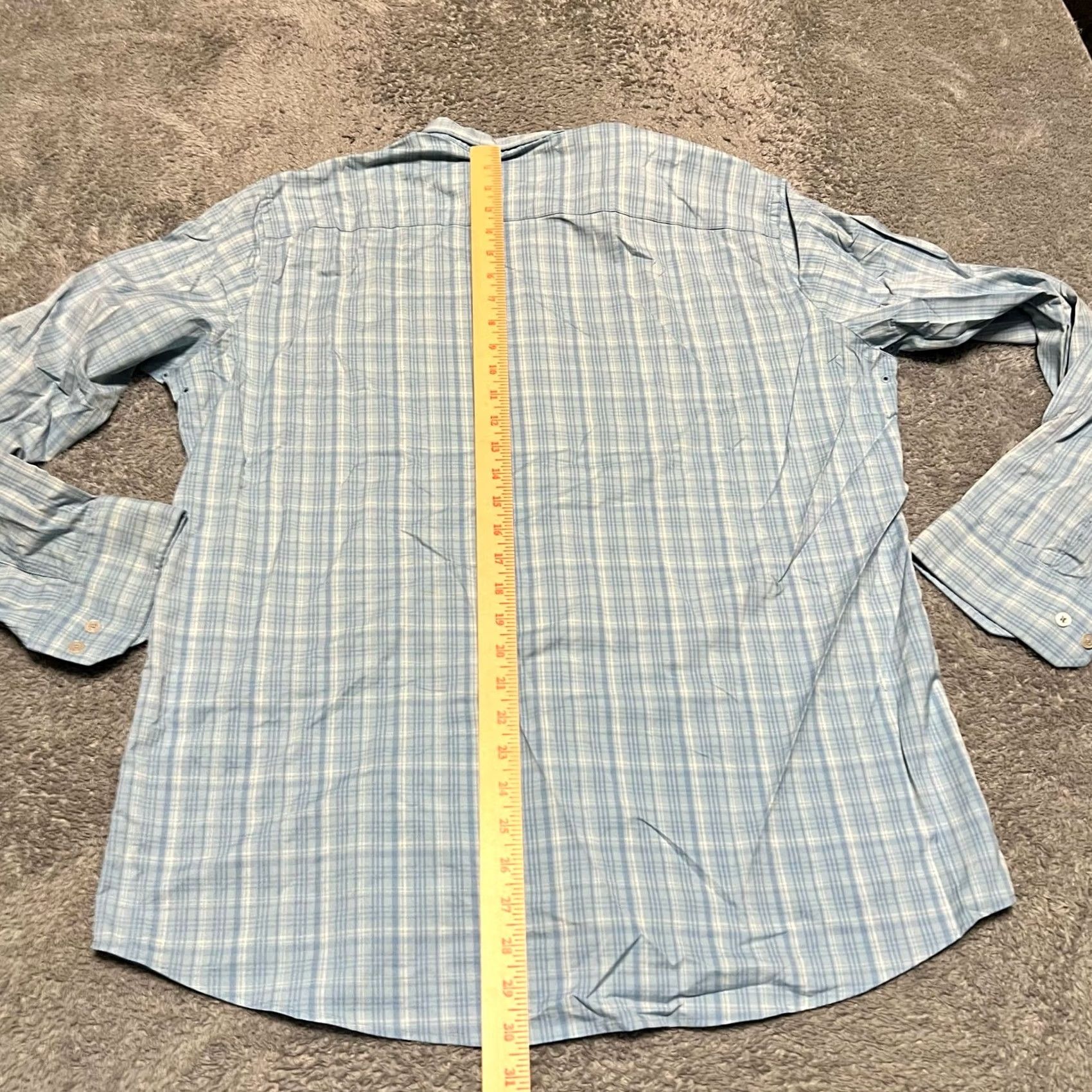 Southern Tide Southern Tide Shirt Mens XL Blue Plaid Performance Long Sleeve Button Size US XL / EU 56 / 4 - 6 Thumbnail