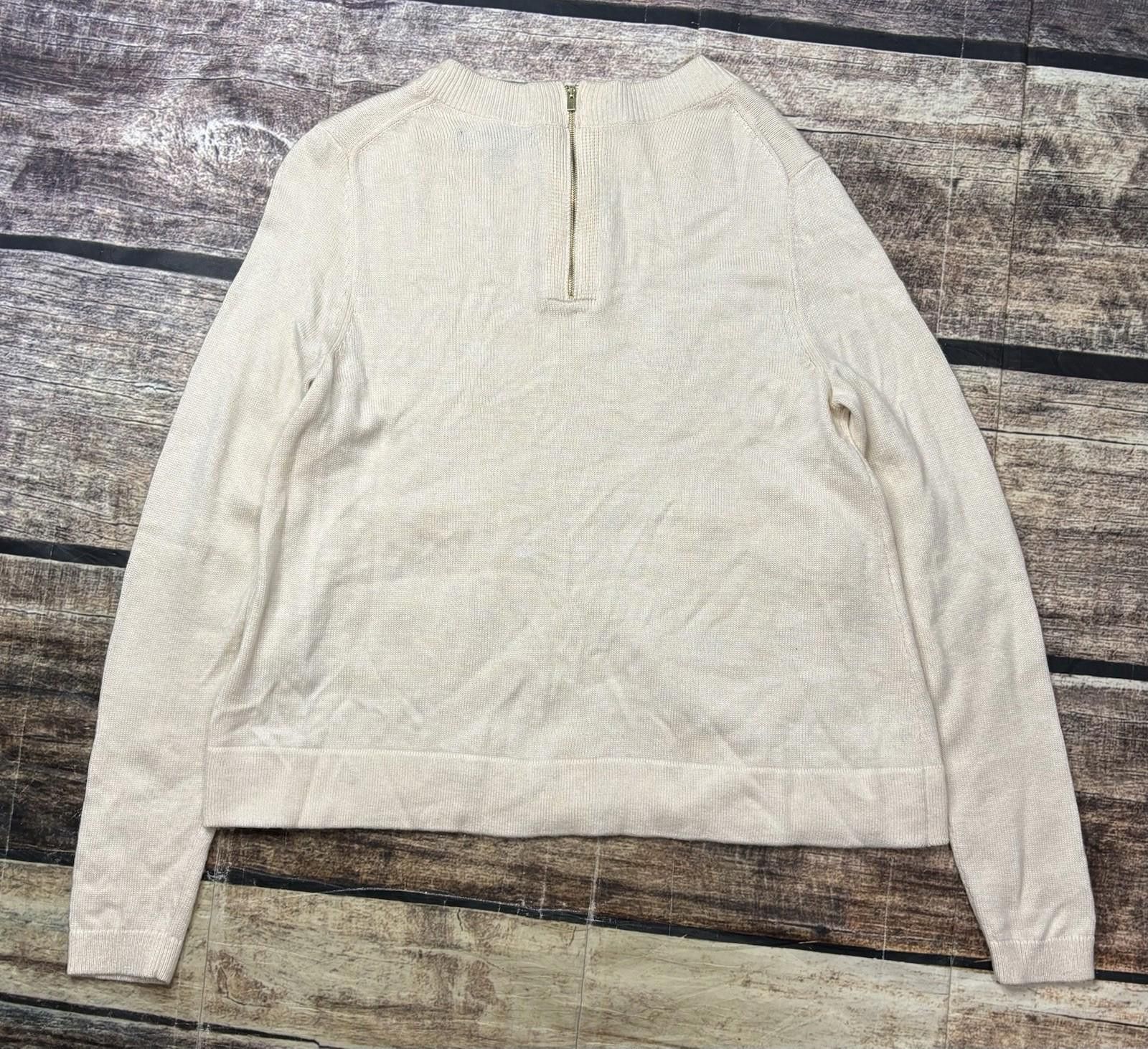Banana Republic Banana Republic Sweater Womens S Merino Wool Vegan Leather Size S / US 4 / IT 40 - 3 Thumbnail