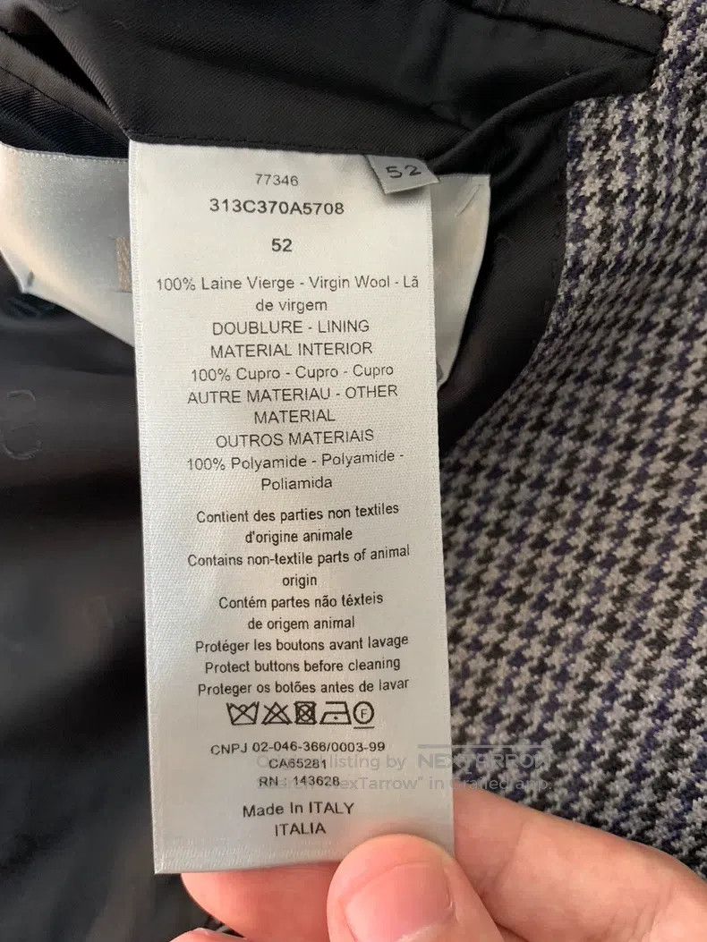 Dior Dior Gun Collar Double-breasted Herringbone Greatcoat Size US L / EU 52-54 / 3 - 5 Thumbnail