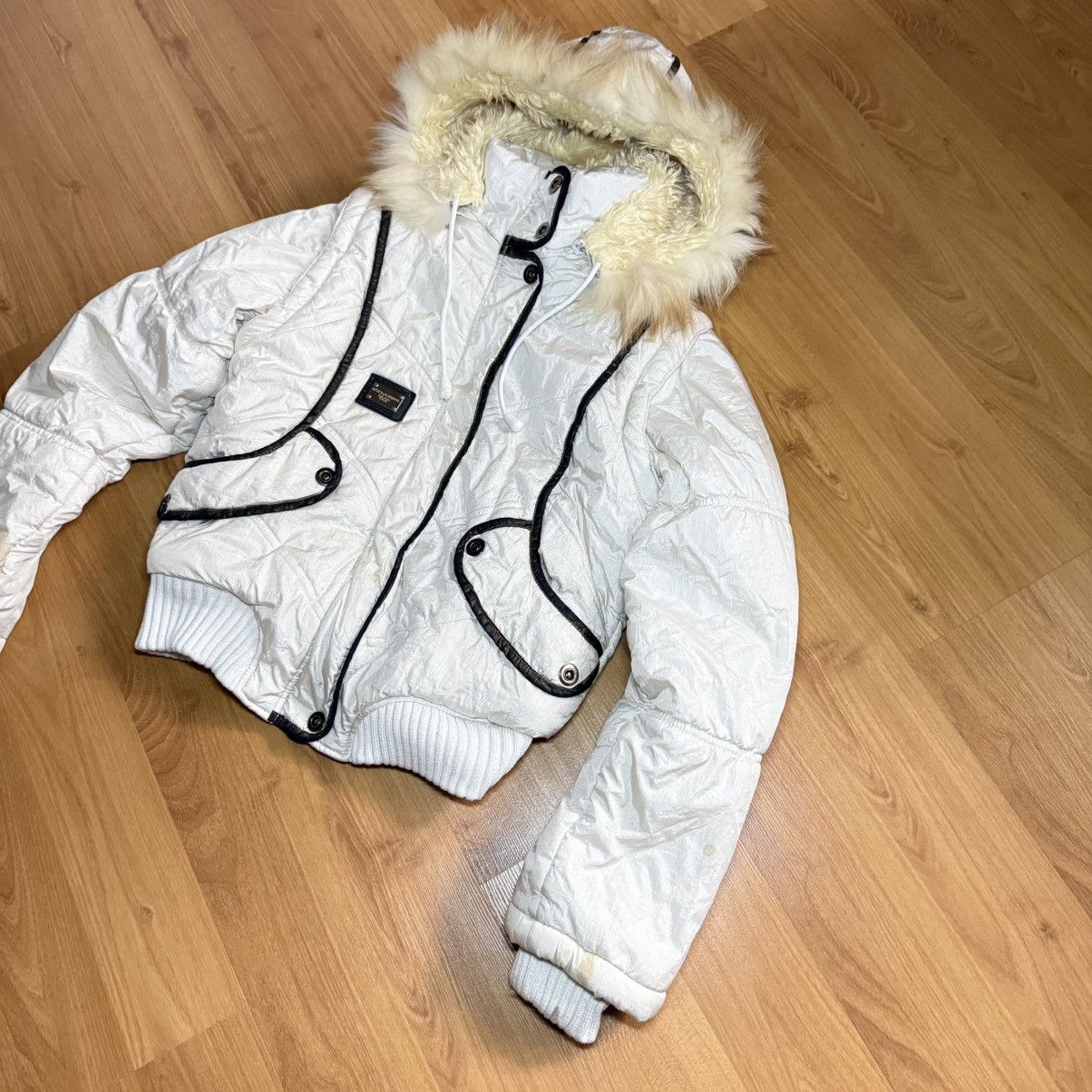 If Six Was Nine Fur Dolce & Gabbana Japanese Style Vest Bomber Jacket 90s Size M / US 6-8 / IT 42-44 - 2 Thumbnail
