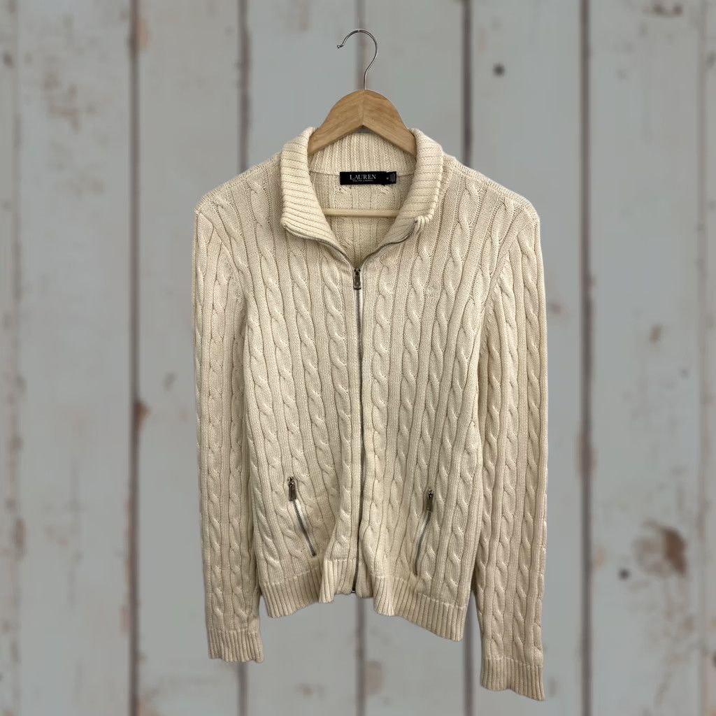 Ralph Lauren Ralph Lauren RLL Black Label zip sweater Women Beige M Size M / US 6-8 / IT 42-44 - 1 Thumbnail