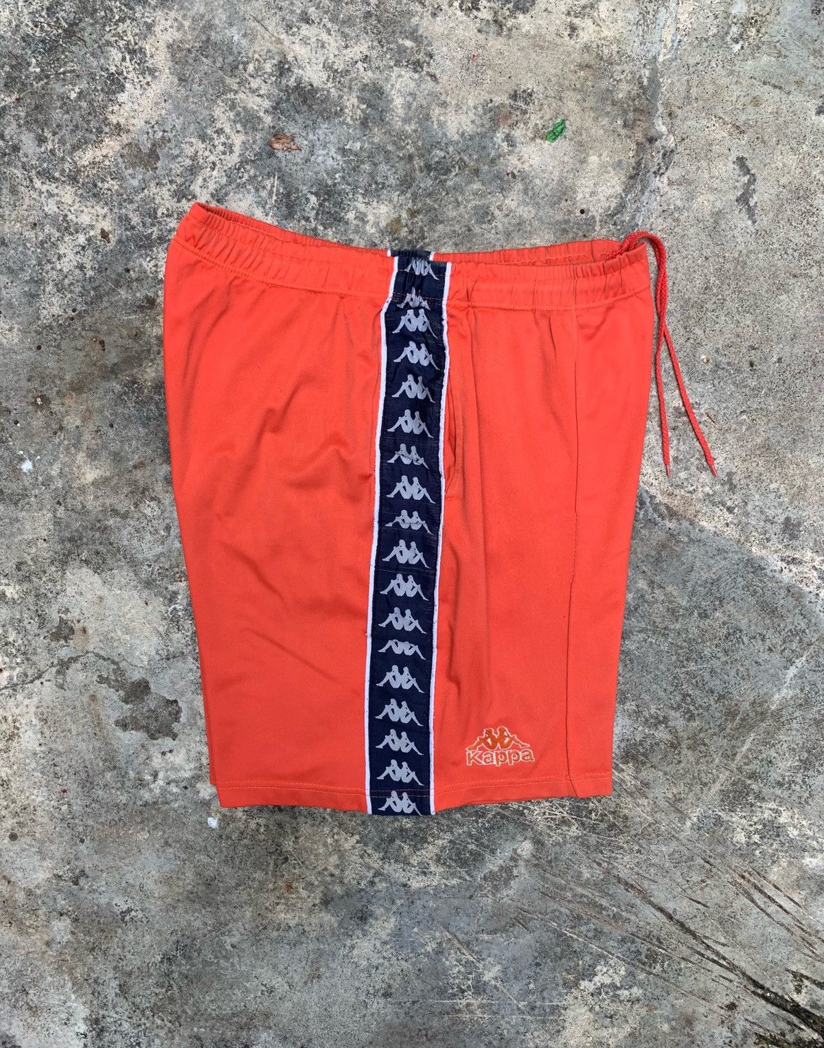 Kappa × Vintage Vintage 90s Kappa Taped Orange Shorts Size US 37 - 3 Thumbnail