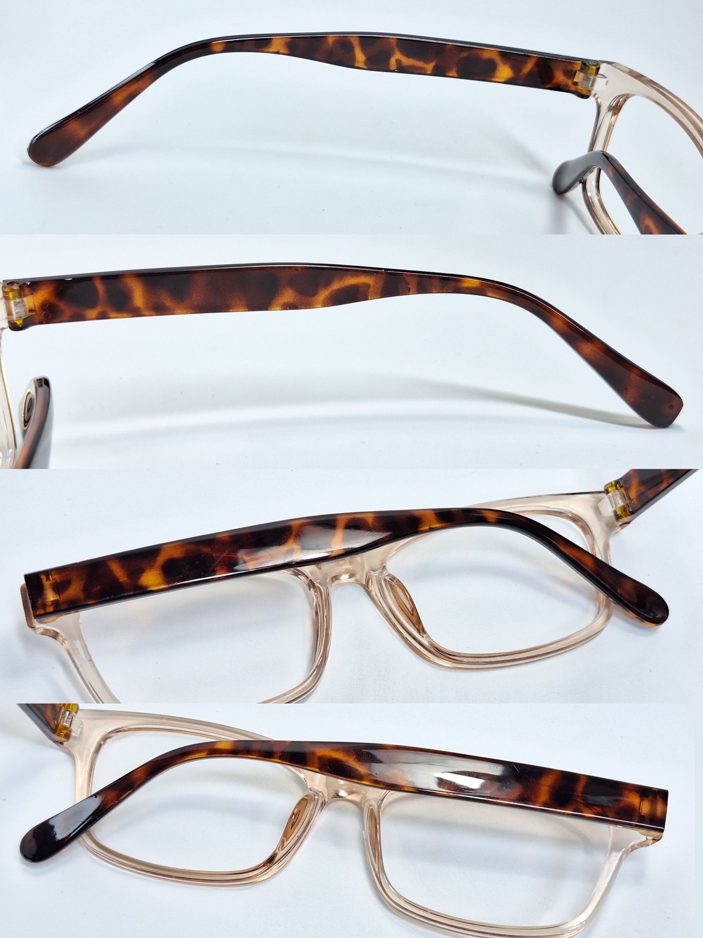 Other Vintage Tortoise Clear Square Frame Y2K Eyewear Retro Size ONE SIZE - 4 Thumbnail