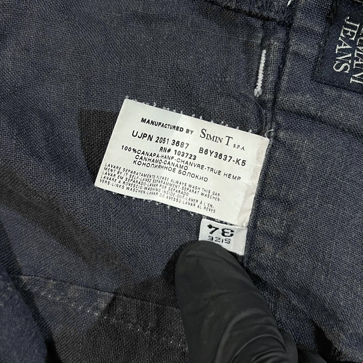 Armani Very Rare Vintage 90’s Armani Hemp Linen Pants Cargo Size 34 Size US 34 / EU 50 - 17 Thumbnail