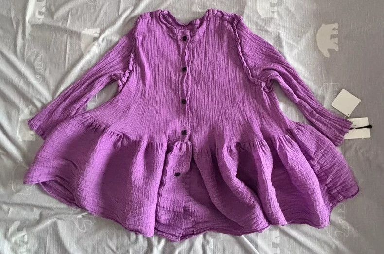 Issey Miyake Issey Miyake size:one size Pink crepe long-sleeved cardiga Size S / US 4 / IT 40 - 3 Thumbnail